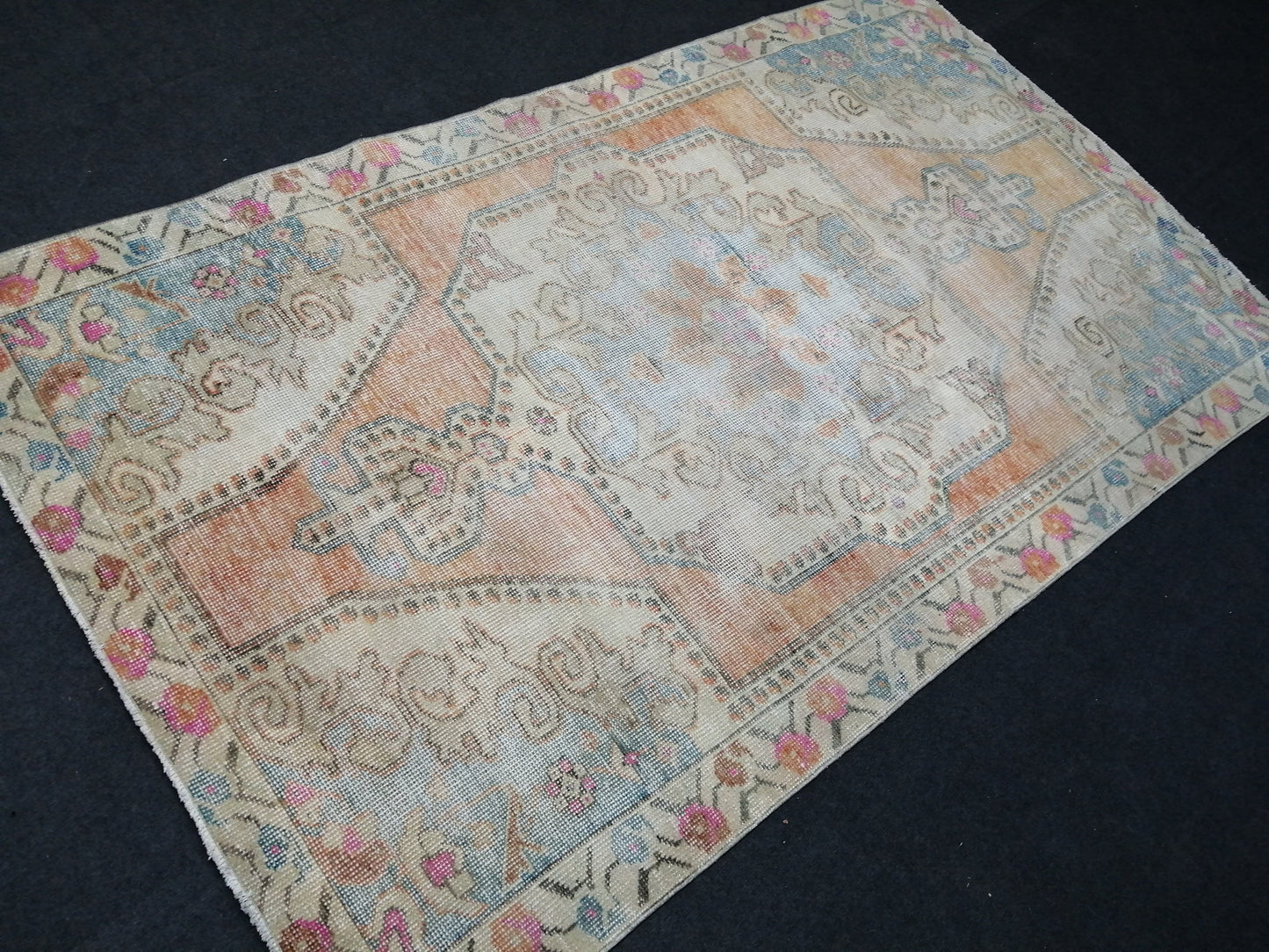 4x7 Rugs, Hand Made Rug, Oushak Rug, Rustic Rug, Bohemian Rug, Rug Runner, Turkish Rug, Farmhouse Rug, Vintage Rug, Wool rug