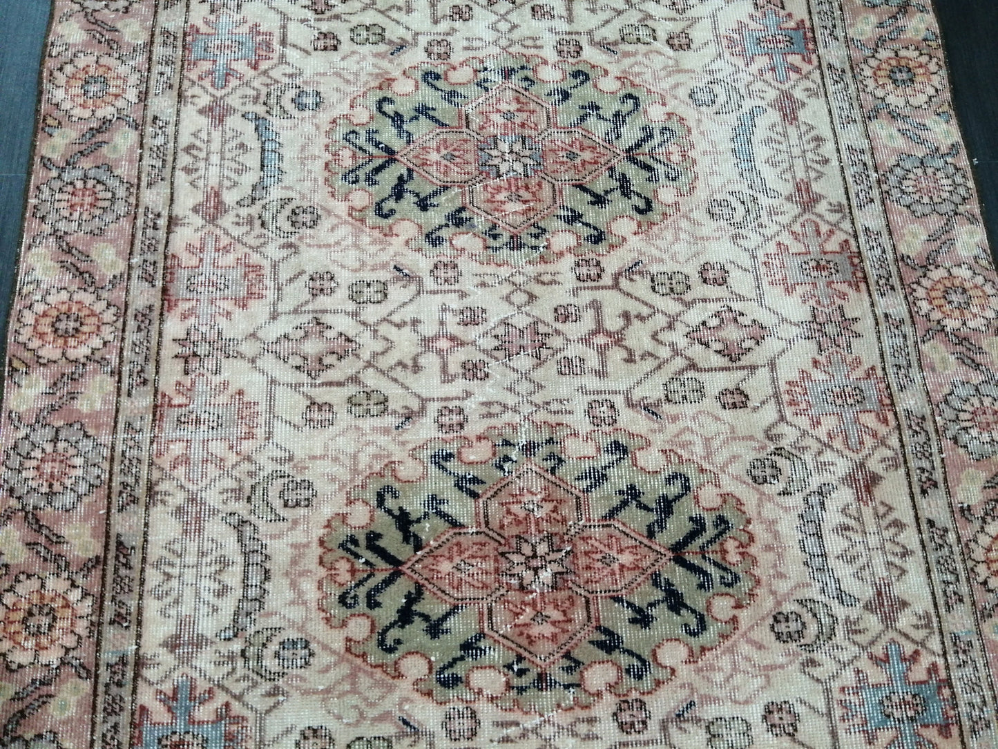 Muted Oriental Runner 8.3 x 4.3 Turkish Runner Rug Vintage Runner Rug Hallway Runner Rug Kitchen Runner Rug Persian Runner Rug