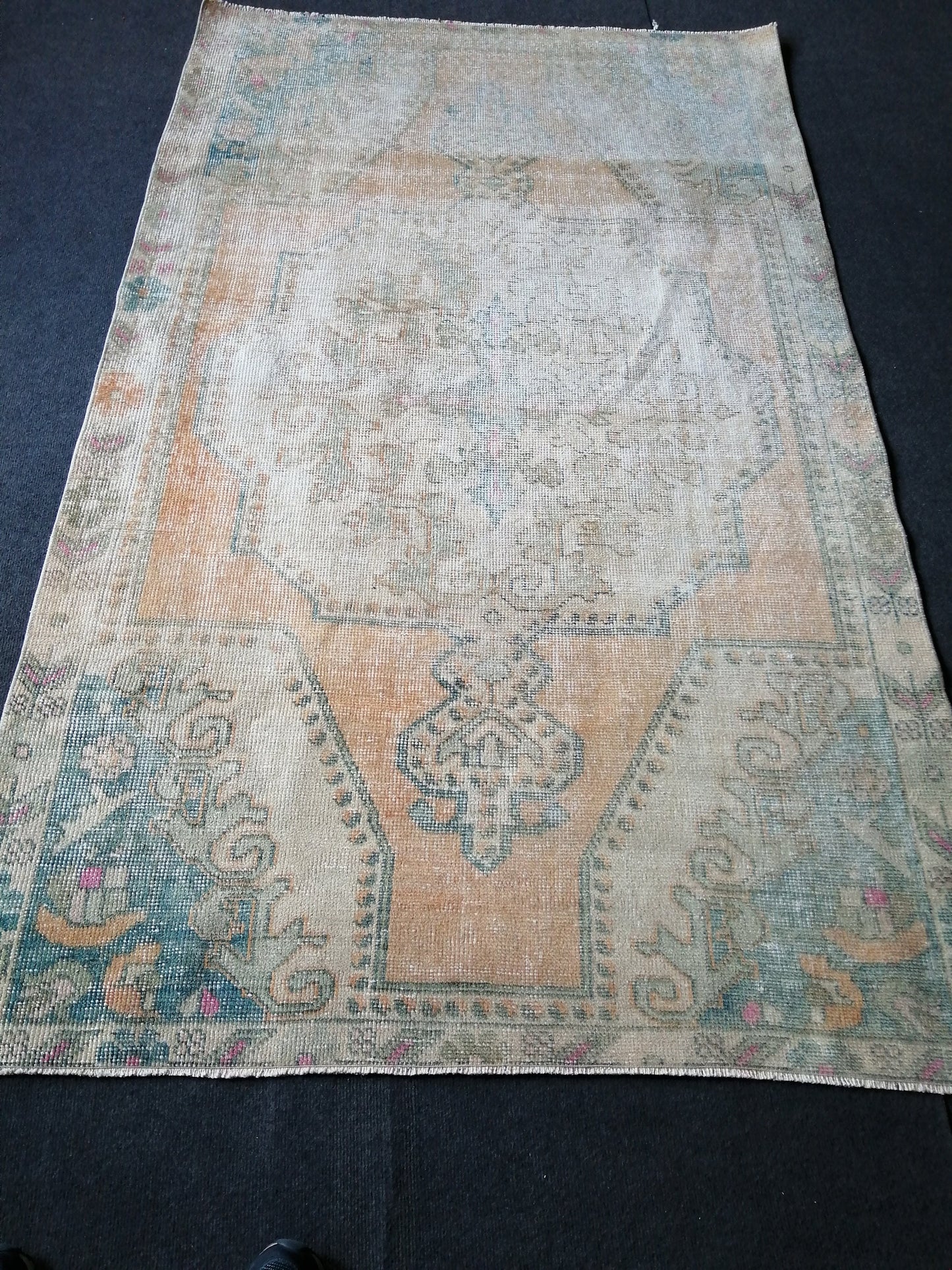 6.9 x 4 VINTAGE Rugs, Hand Made Rug, Oushak Rug, Rustic Rug, Bohemian Rug, Rug Runner, Turkish Rug, Farmhouse Rug, Vintage Rug, Wool rug