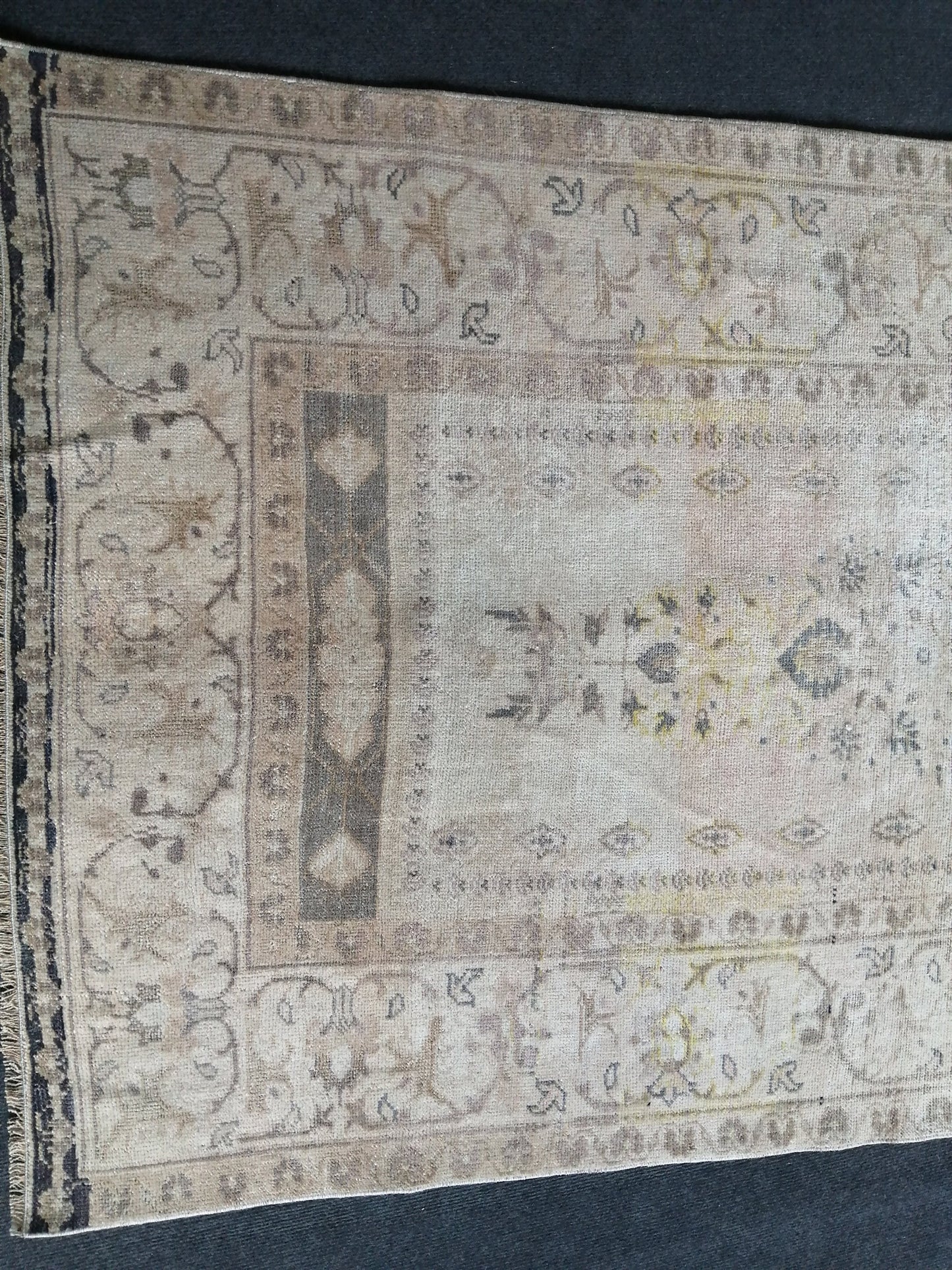3.5 x 6 Rugs, Hand Made Rug, Oushak Rug, Rustic Rug, Bohemian Rug, Turkish Rug, Farmhouse Rug, Vintage Rug, Wool rug Muted Oriental Rug