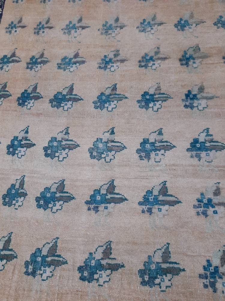 Muted OUSHAK RUG 5.5 x 9.2 Muted Vintage Rug Fun Oriental Rug Distressed Wool Oushak Rug Hand Made Rugs Vintage Turkish Rug 6x9 Persian rug