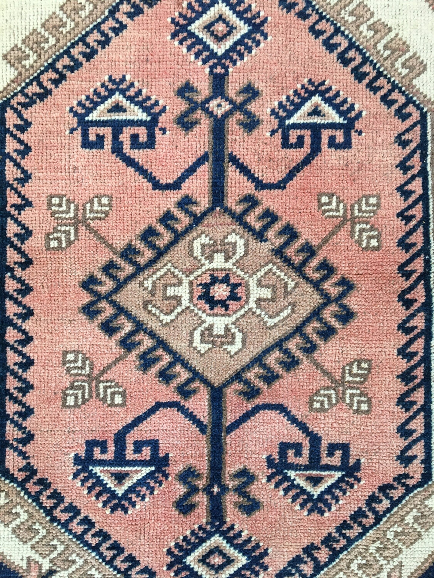 2x4 feet muted vintage middle rug, handmade etnique kitchen area rug, turkish mini runner rug,oushak blue bedroom rug, kids wool small rugs