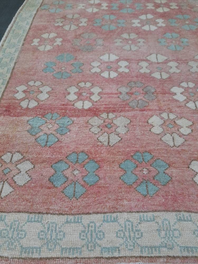 Floral Runner Rug 5 x 11.6 Turkish Runner Rug Vintage Runner Rug Hallway Runner Rug Kitchen Runner Rug Wool Runner Rug Wool Oushak Rug