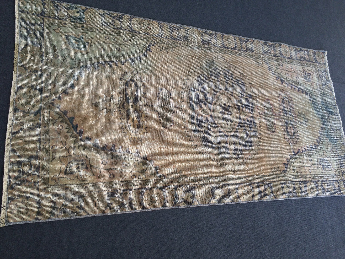 Vintage Rug Turkish Rug, Bohemian Rug, Oushak Rug, Living Room Rug, Oushak Rugs, Hand Made Rug, Earth Tones Rug, eclectic rug,