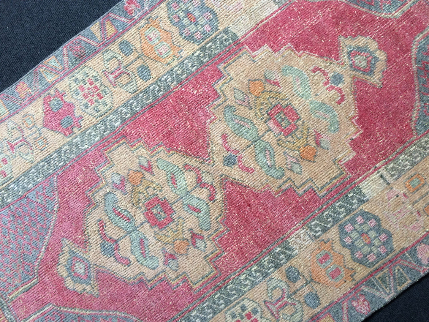 Wool Rugs Vintage Rugs TURKISH HAND MADE Rugs Vintage Turkish Rugs Oushak Rug Traditional Rug, Turkish Oushak Rug, Vintage Oushak Rug