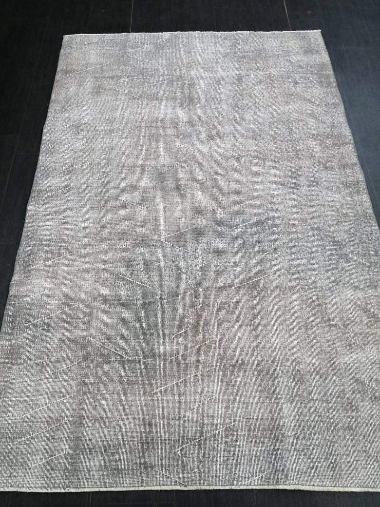 4.9 x 7.6 Variegated Rug, Hand Made Rug, Oushak Rug, Distressed Rug, Simple And Elegant Oriental Rug , Turkish Rug,Vintage Farmhouse Rug