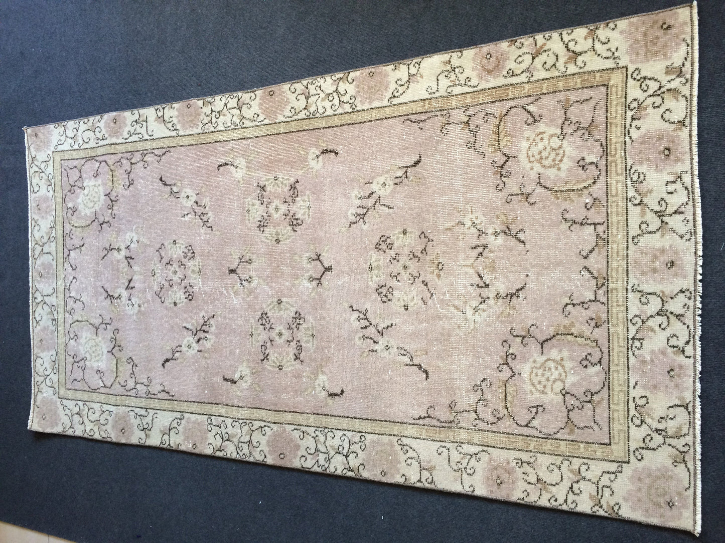 OUSHAK RUG TURKISH Oushak Rug Vintage Rug Vintage Runner Rug Wool Oushak Rug Hand Made Rugs Vintage Turkish Rug