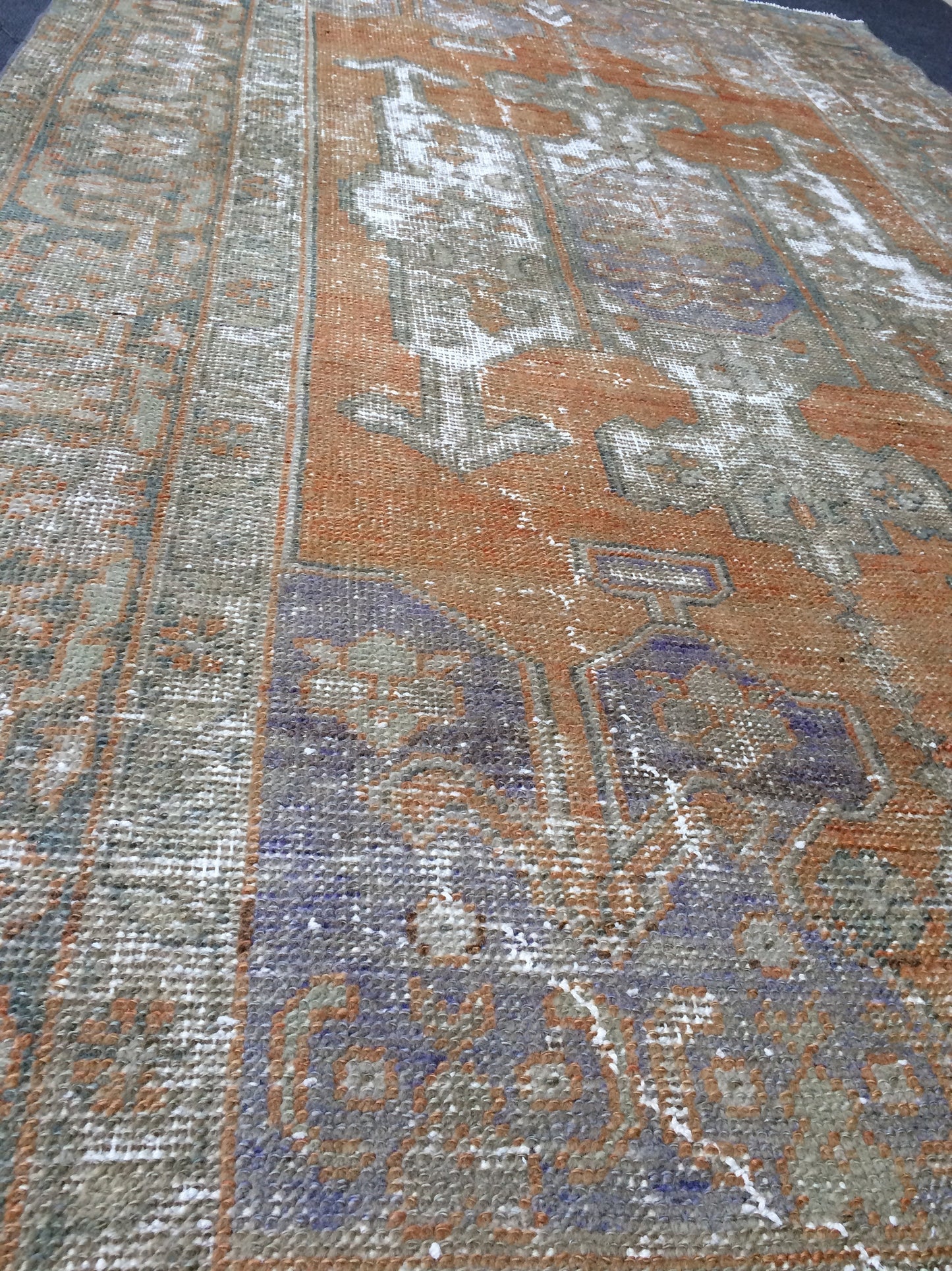 5 x 8.6 OUSHAK RUG TURKISH Oriental Rug Vintage Oushak Rug Vintage Persian Wool Rug Hand Made Rugs Vintage Turkish Rug Discounted Rugs