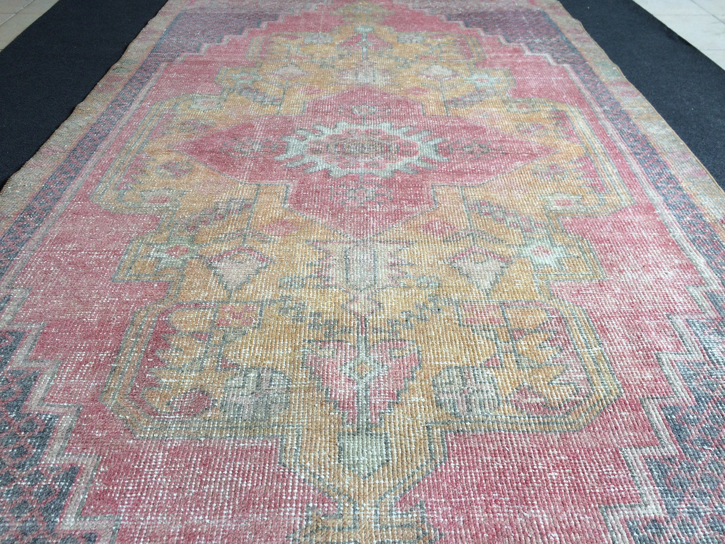 Vintage Rugs TURKISH HAND MADE Rugs Vintage Turkish Rugs Oushak Rug Traditional Rug, Turkish Oushak Rug, Vintage Oushak Rug, Wool Rug