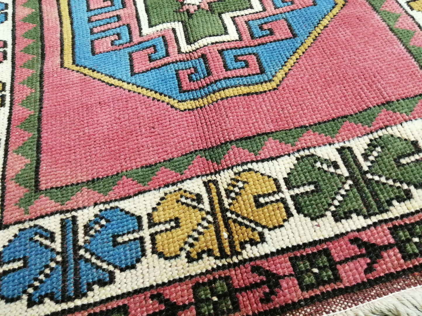 Vintage Rug 3.6 x 6 Vintage Turkish Rugs Oushak Rug Turkish Traditional Rug, Turkish Oushak Rug, Vintage Oushak Rug, Wool Rug