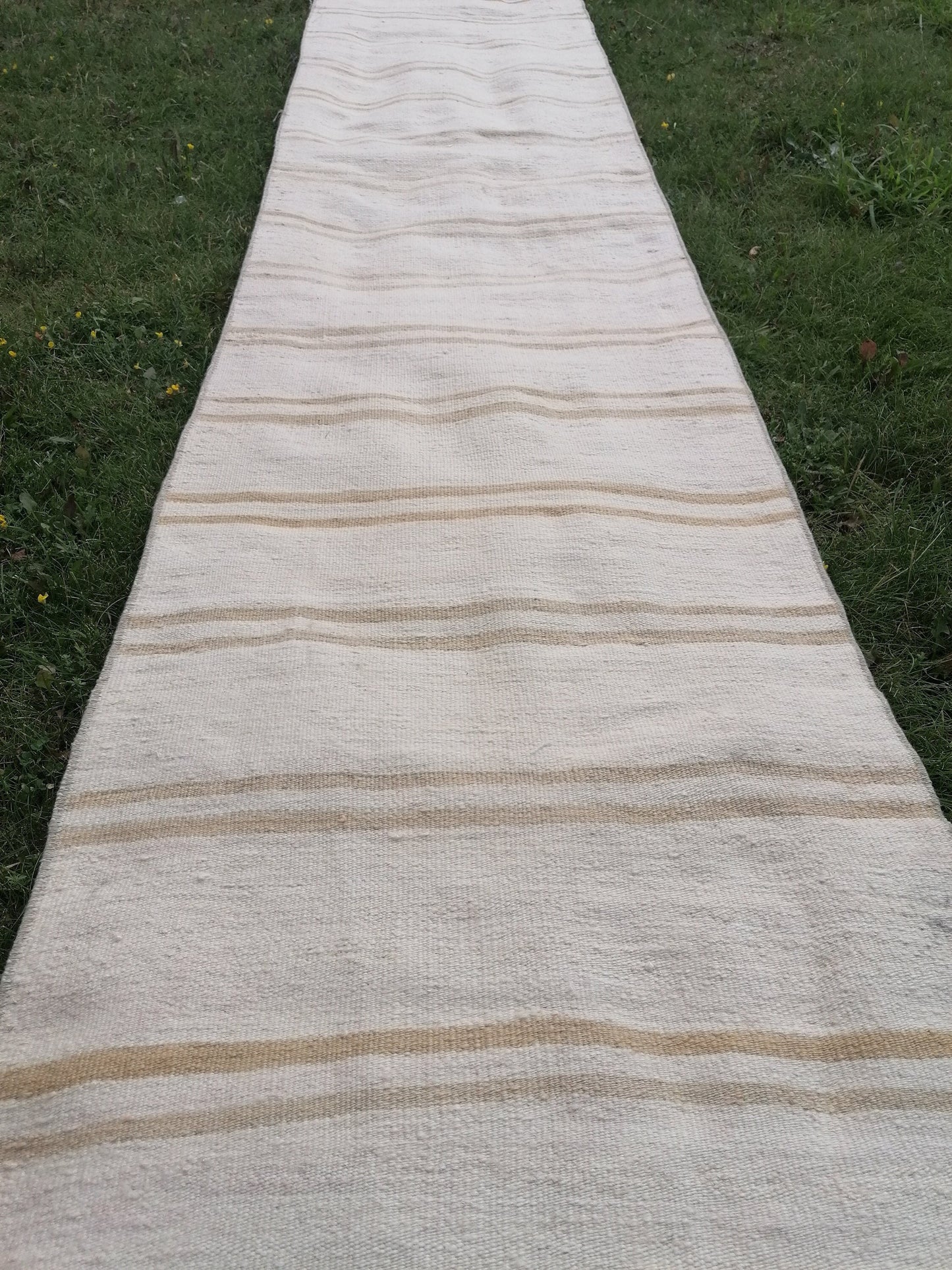 2.2x26 Neutral vintage runner rug , extra long flat woven kilim runner, oriental runner rug, vintage handmade rug