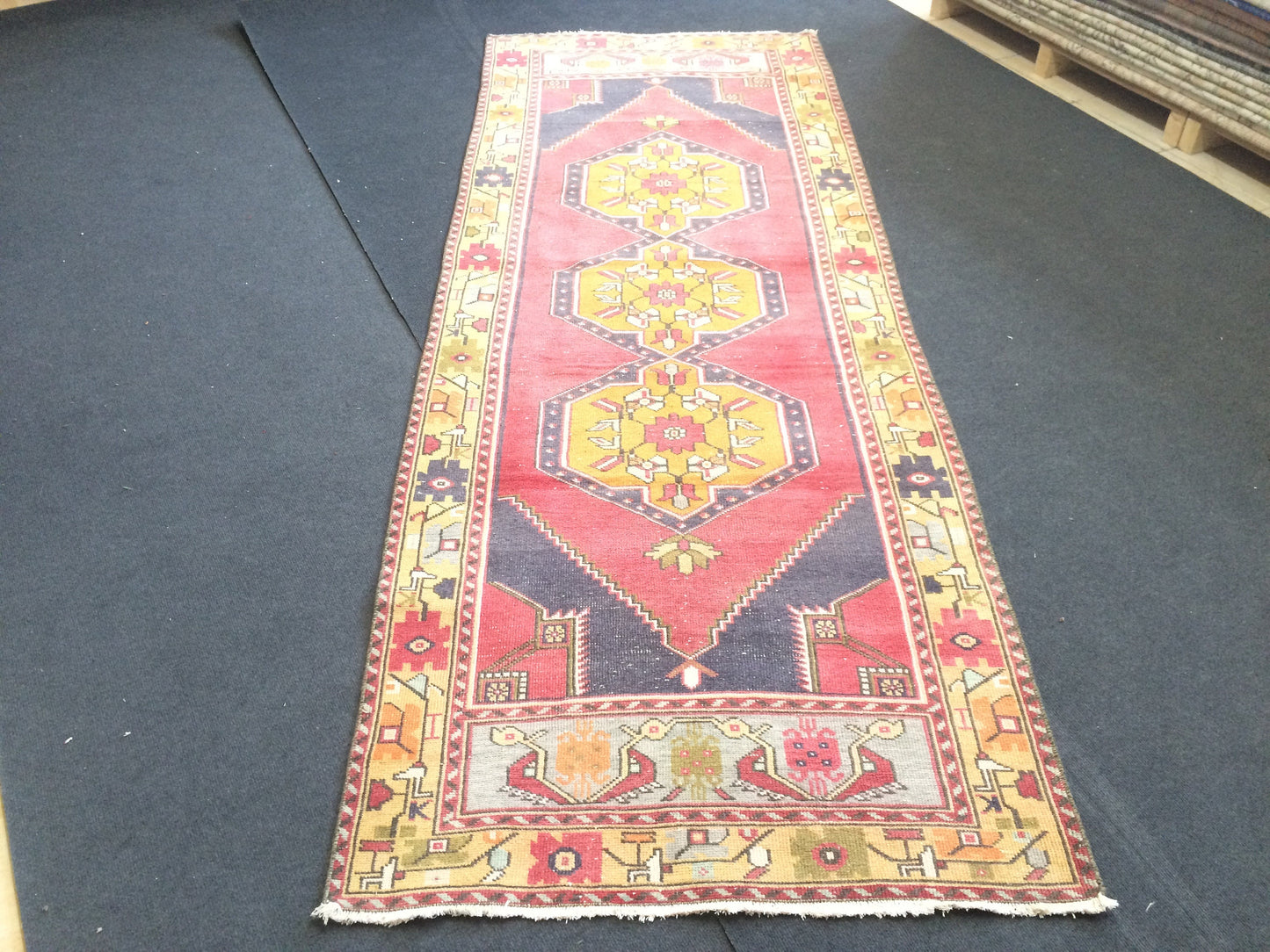 3 x 9.3 Runner Rug Turkish Runner Rug Vintage Runner Rug Hallway Runner Rug Kitchen Runner Rug Wool Runner Rug