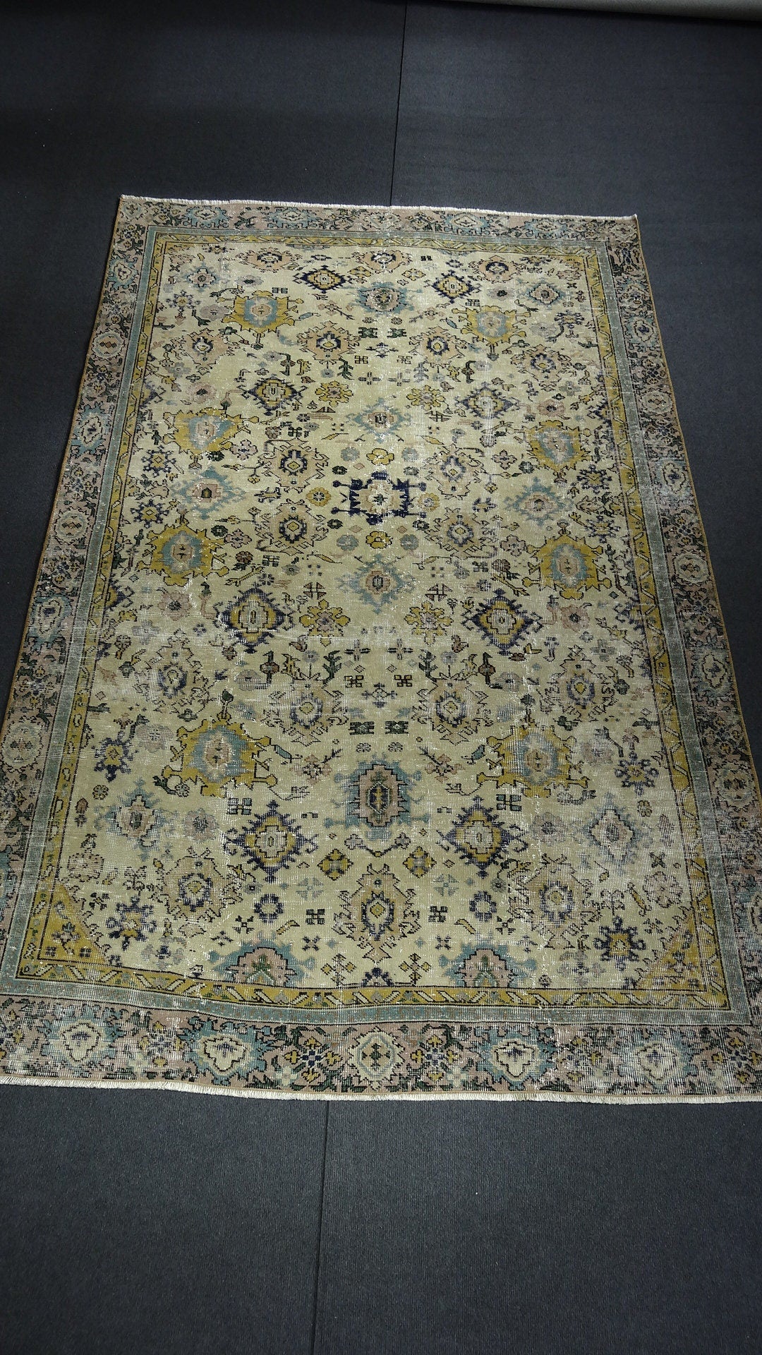 Green Turkish Rug,Oushak Rug,Turkish Rug