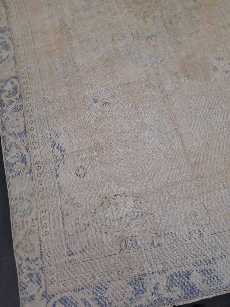Muted Vintage Turkish Rug 6x10 Muted Vintage Persian Rug Muted Vintage Rug Distressed Muted Oushak Rug Hand Made Rugs Vintage Turkish Rug