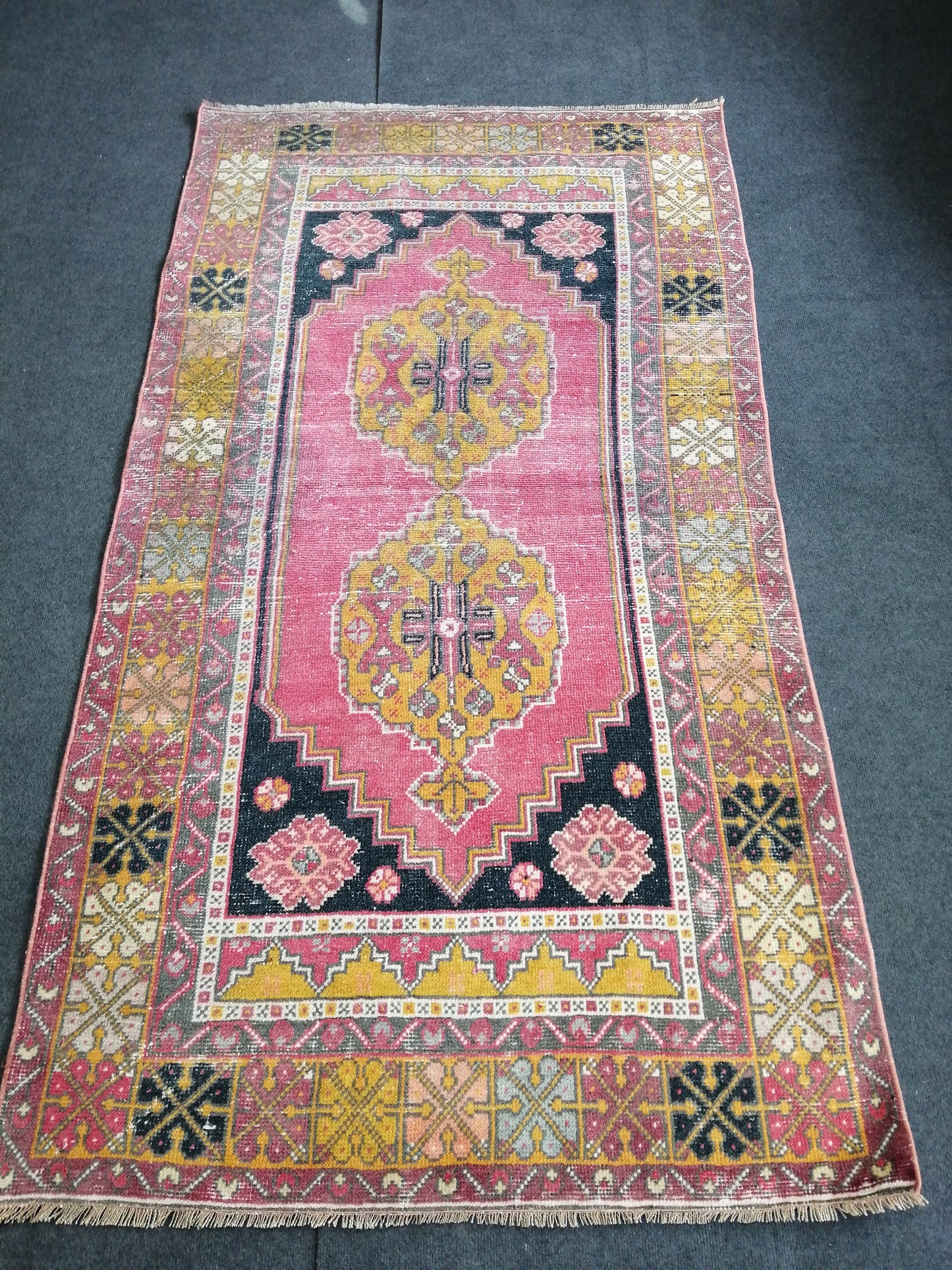 6.10 x 3.8 Rugs, Hand Made Rug, Oushak Rug, Rustic Rug, Bohemian Rug, Rug Runner, Turkish Rug, Farmhouse Rug, Vintage Rug, Wool rug