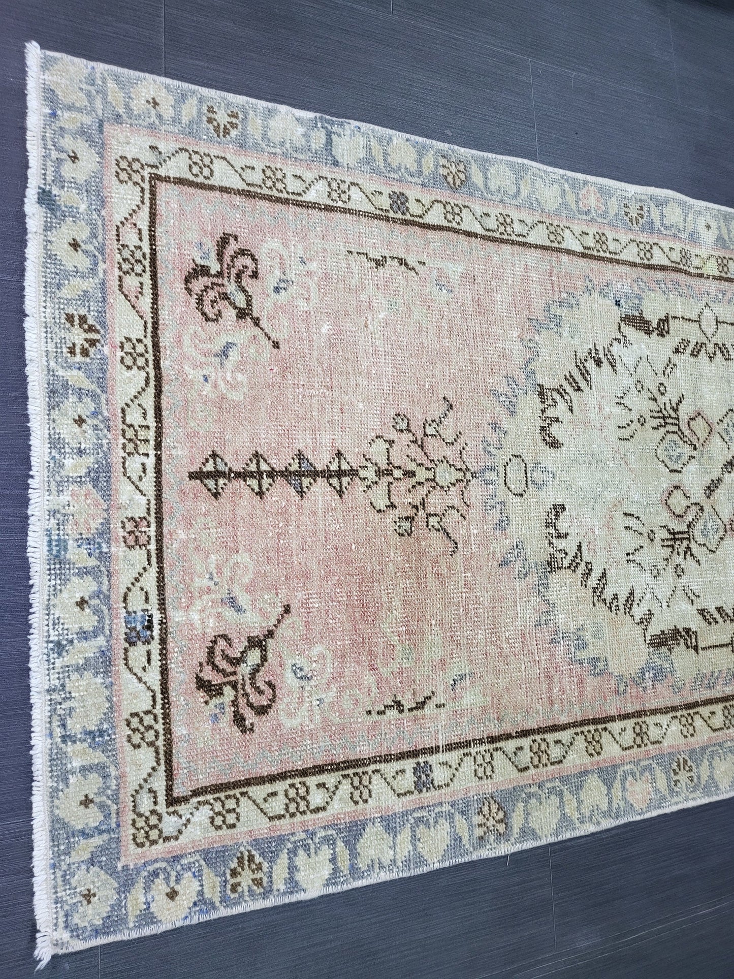 Oushak Rug, Rustic 2.10 x 5.10 Rug, Persian Rug, HandmadeRug, Turkish Rug, Farmhouse Rug, Vintage Rug, Wool rug, vintage rug