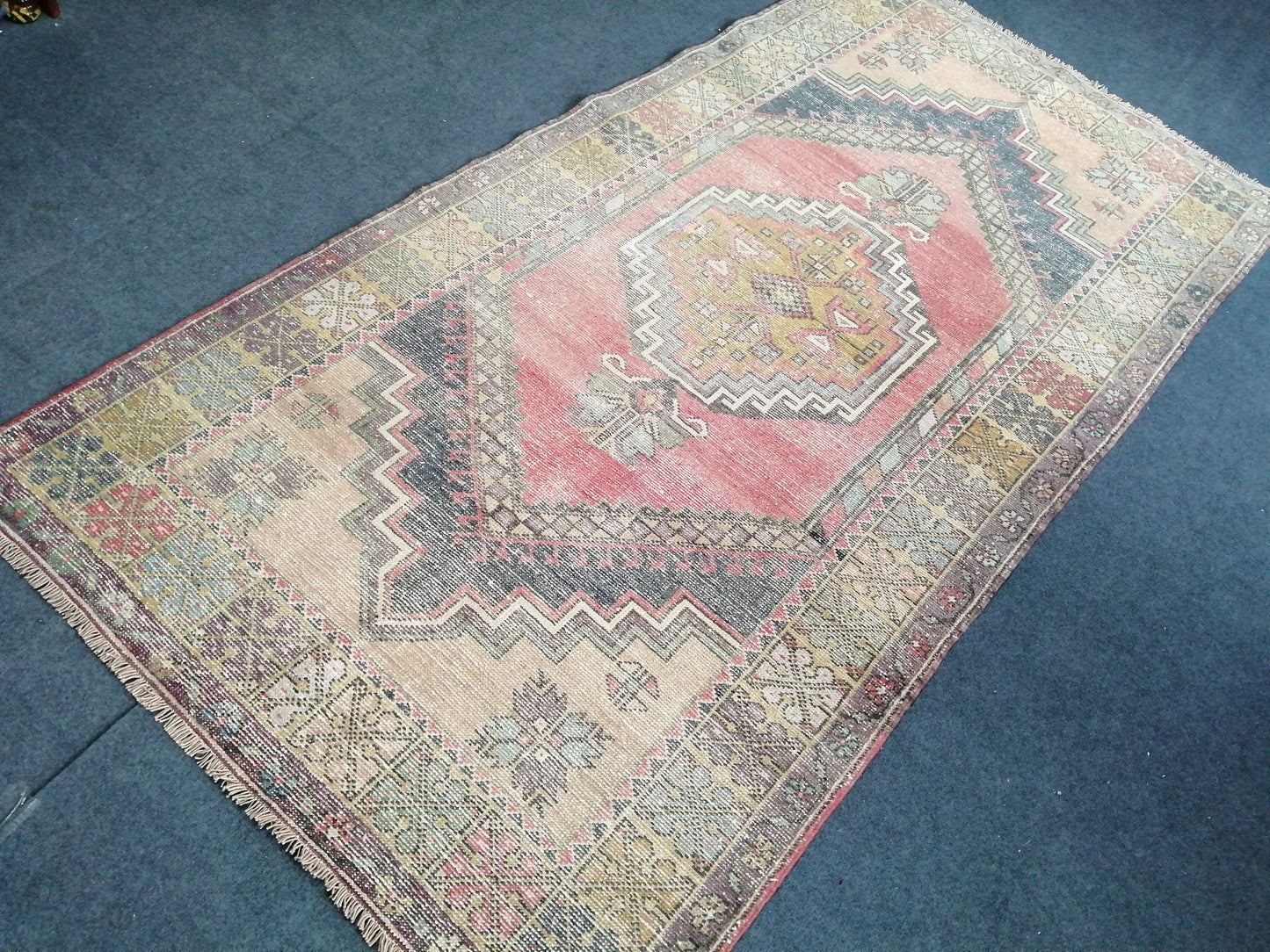 6.10 X 4 Muted Oushak Runner Rug Turkish Runner Rug Vintage Runner Rug Hallway Runner Rug Kitchen Runner Rug Wool Runner Rug Oushak Rug