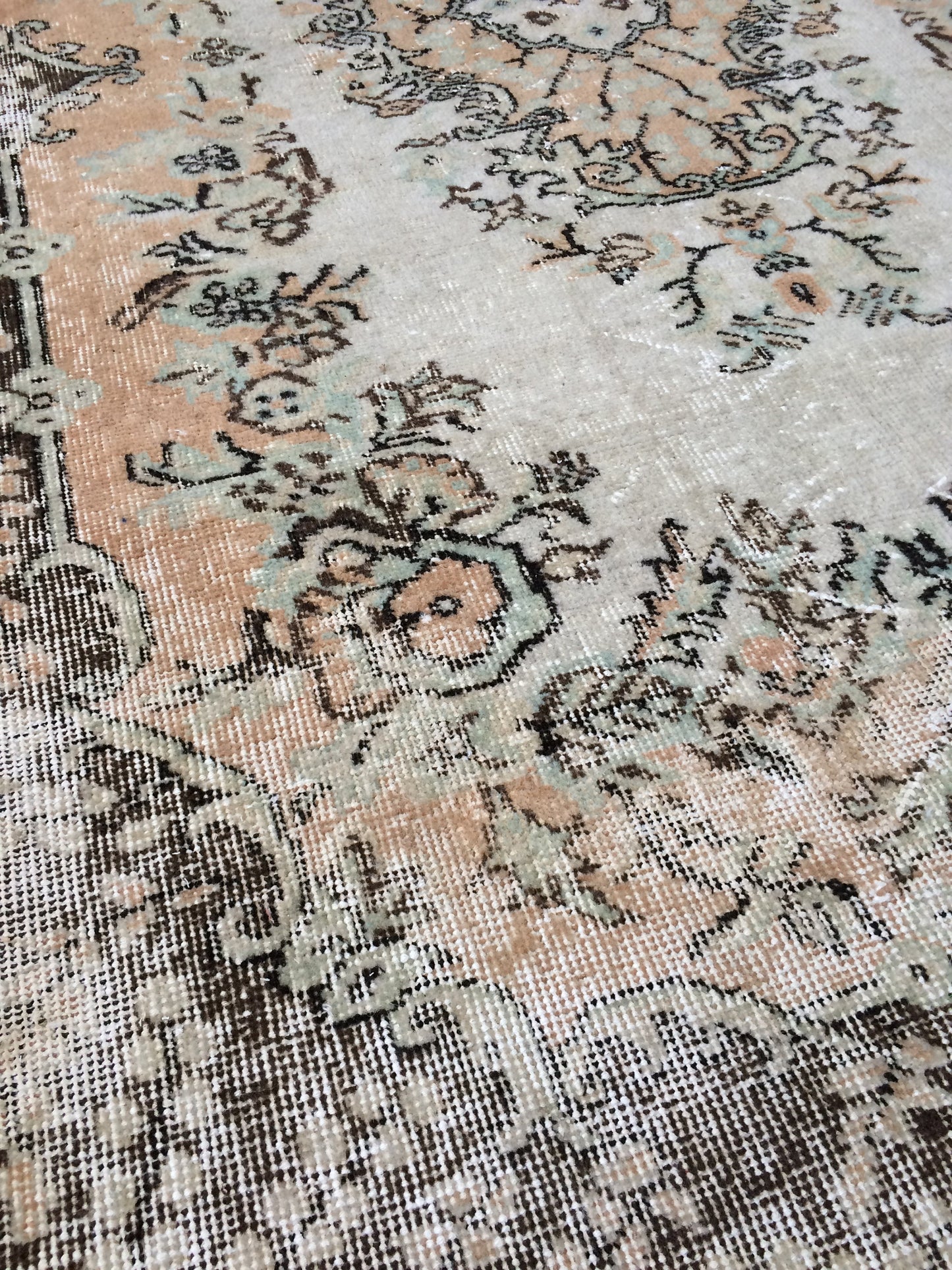 7.2 x 4 Rugs, Hand Made Rug, Oushak Rug, Rustic Rug, Bohemian Rug, Rug Runner, Turkish Rug, Farmhouse Rug, Vintage Rug, Wool rug
