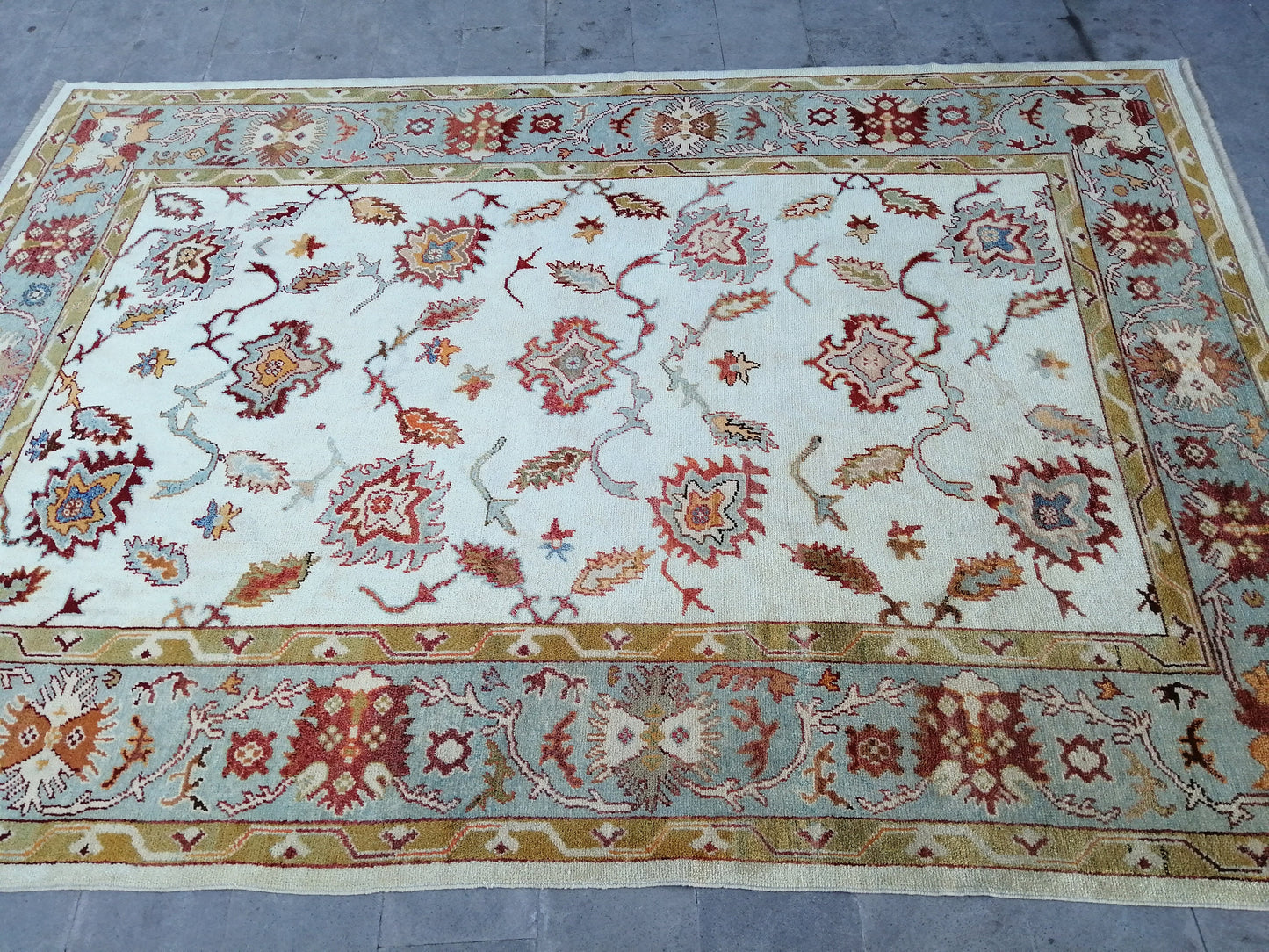 9 x 12.7 OUSHAK RUG, TURKISH Oushak Rug, Quality Wool Oushak Rug, Rug, Wool Oushak Rug Hand Made Rugs Made In Turkey Oushak Rug 8x12 9x13
