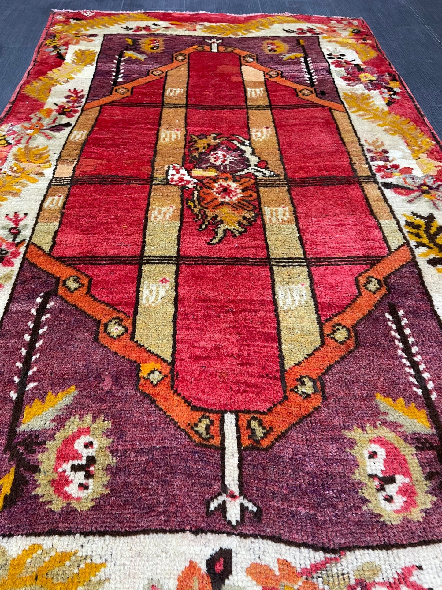 Antique Oriental RUG, Antique TURKISH 3.2 x 5.4 Rug, Vintage Persian Rug, Vintage Wool Hand Knotted Rug, Muted Handmade Rug