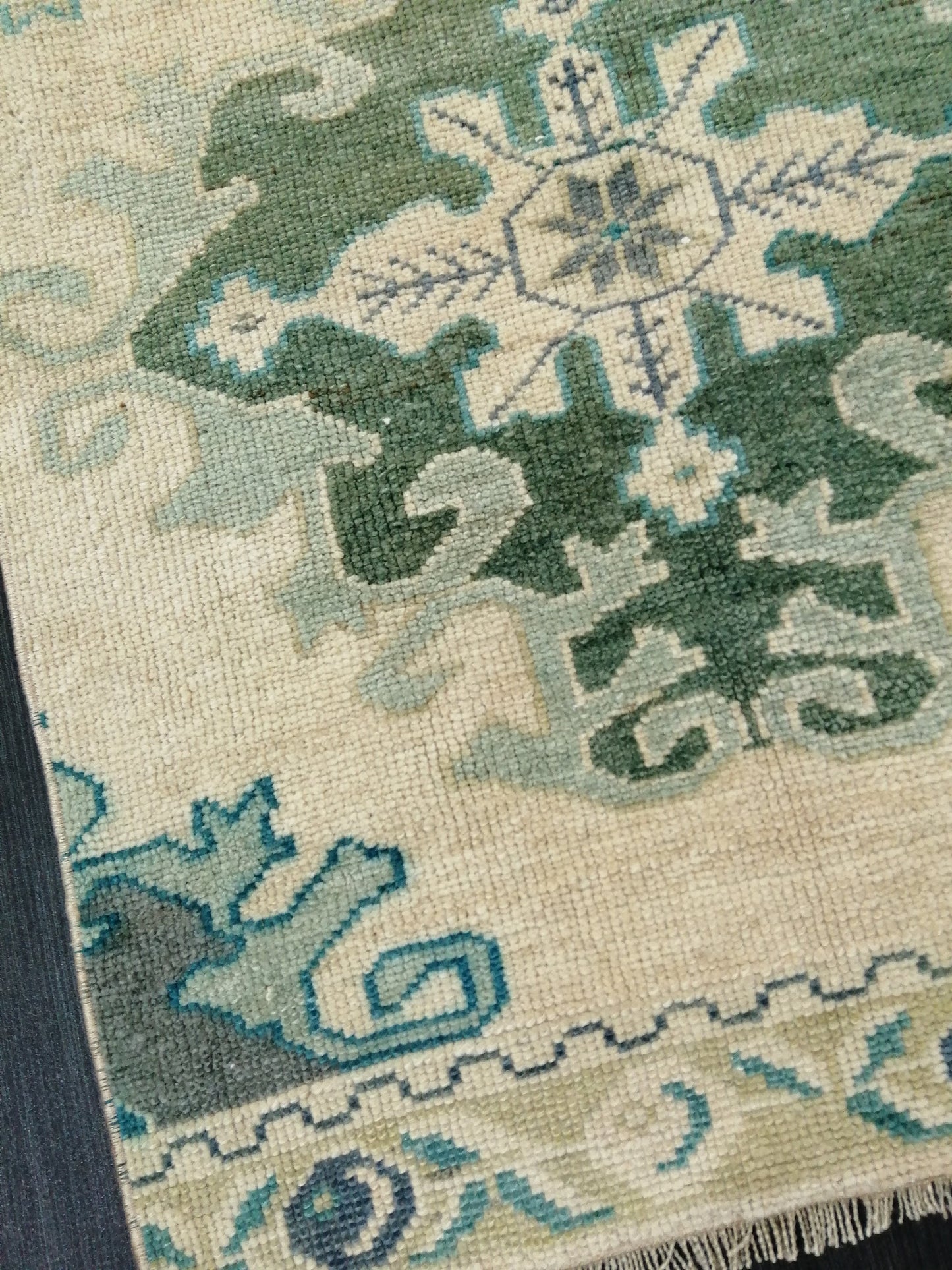 Muted Oushak Runner Rug 10.9 x 2.4 Vintage Runner Rug Hallway Runner Rug Kitchen Runner Rug Wool Runner Rug Wool Oushak Rug