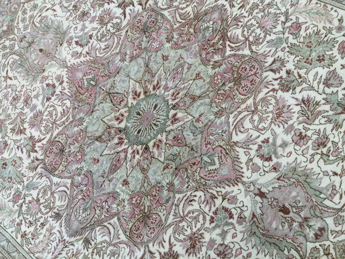 9.2 x 6.2 OUSHAK RUG TURKISH Oushak Rug Vintage Oushak Runner Rug 9x6 Vintage Persian Rug Wool Oushak Rug Hand Made Rugs Vintage Turkish Rug