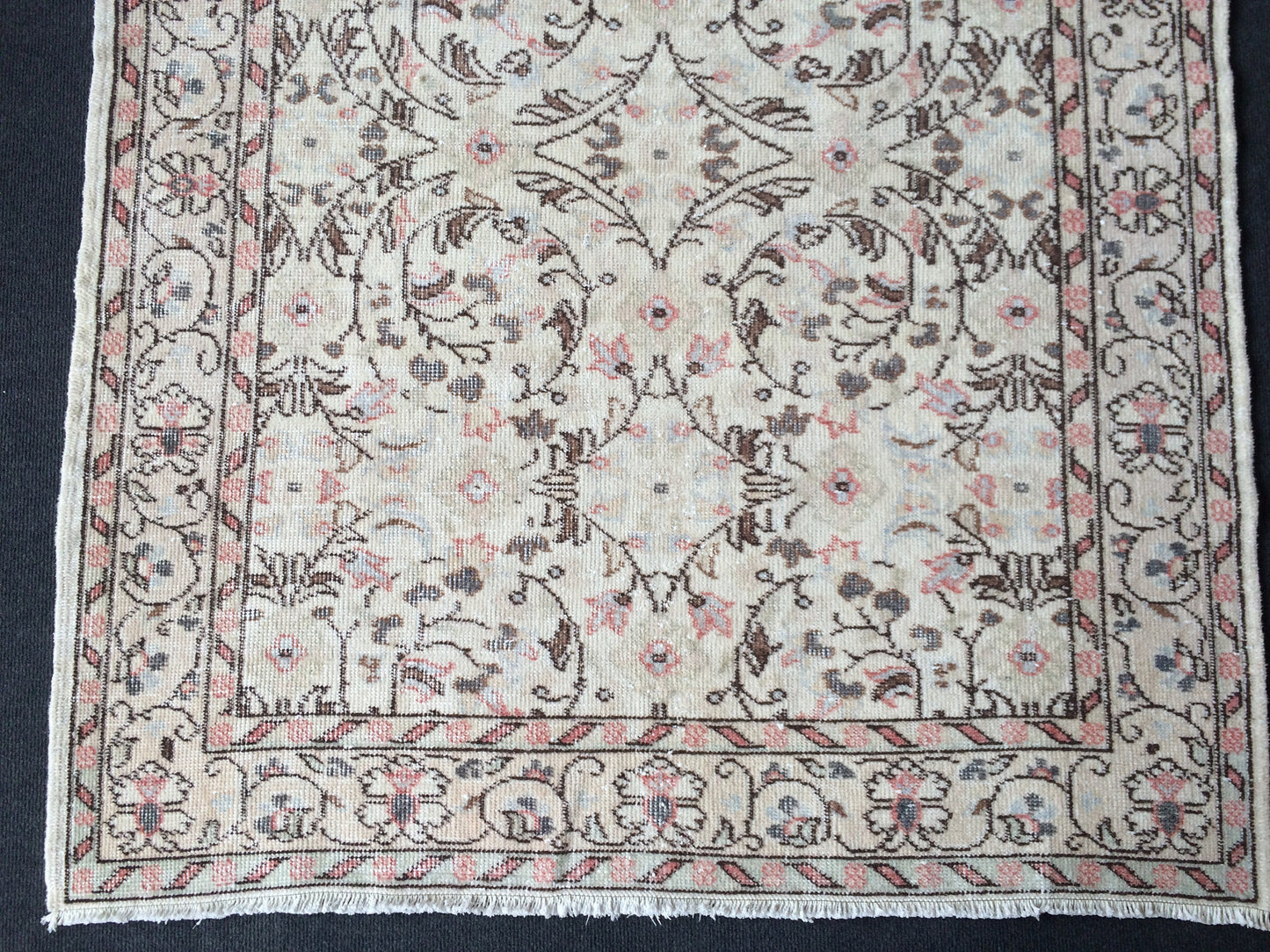 4 x 7 Vintage Turkish Rugs Muted Vintage Oushak Rugs Turkish Rug, Boho Rug, Oushak Rug, Wool Rugs, Shabbychic Rug, Farmhouse Rugs