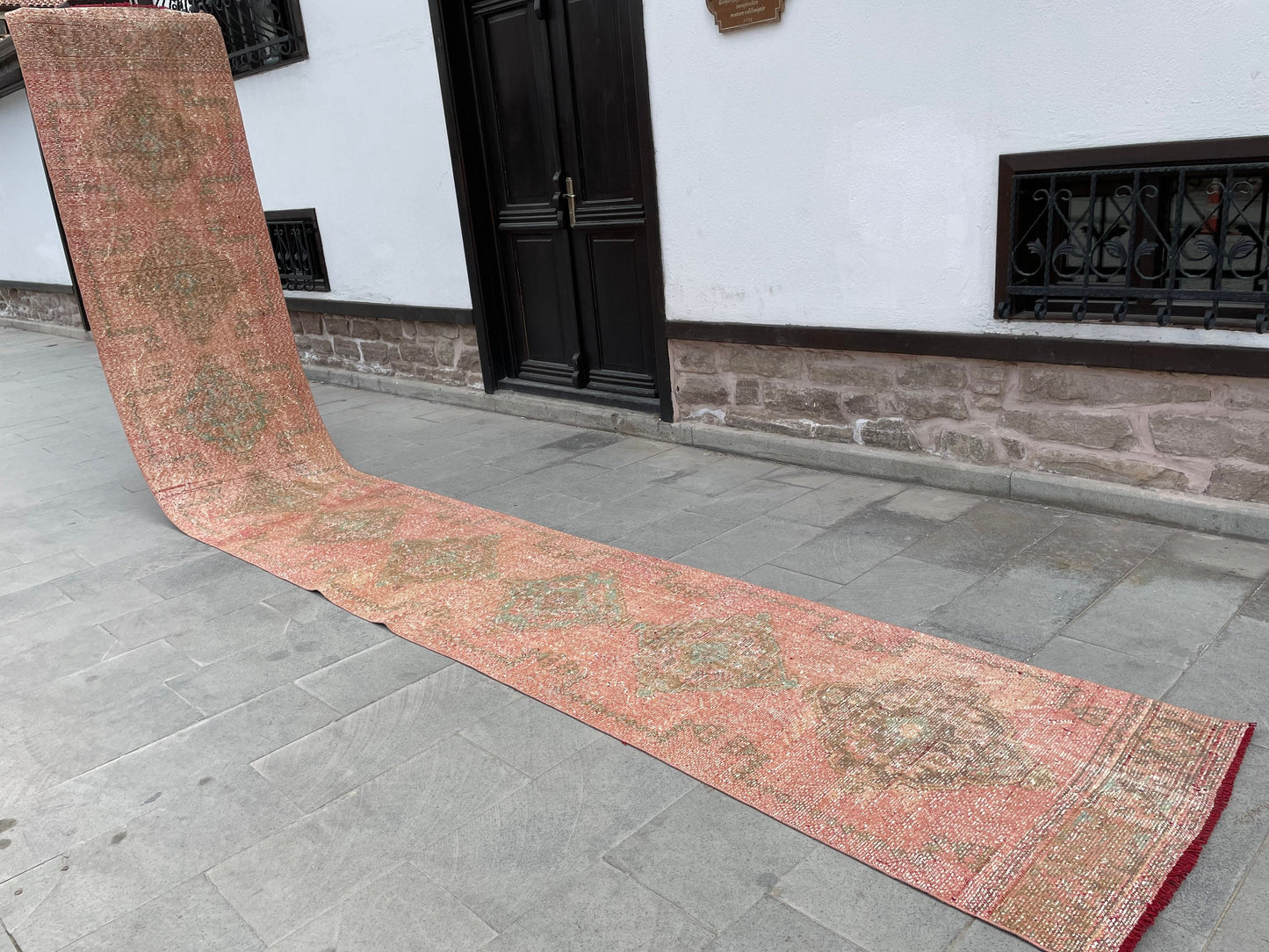 Distressed Vintage Runner Extra Long Turkish Runner 2.7 x 19.7 Stair Runner Rug Vintage Runner XL Oriental Runner Staircase Handmade Runner