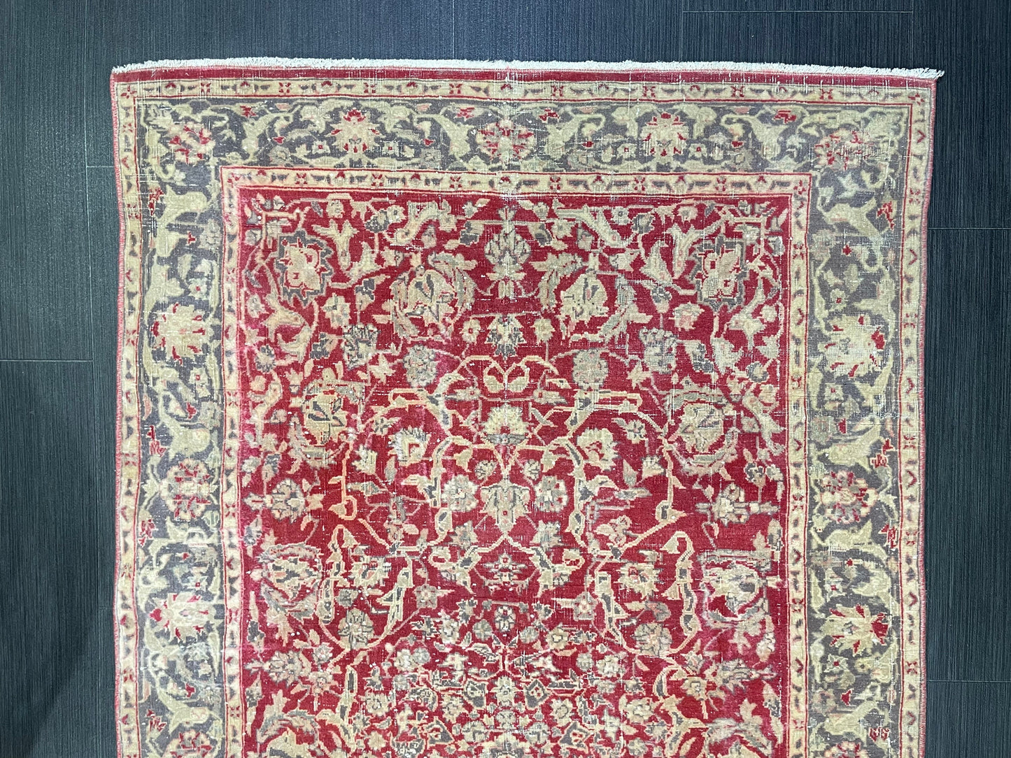 Vintage Rug, TURKISH 3x5 Rug, HANDMADE Rug, Fine Hand Knotted Oushak Rug, Persian Rug Oriental Rug, Quality Rug