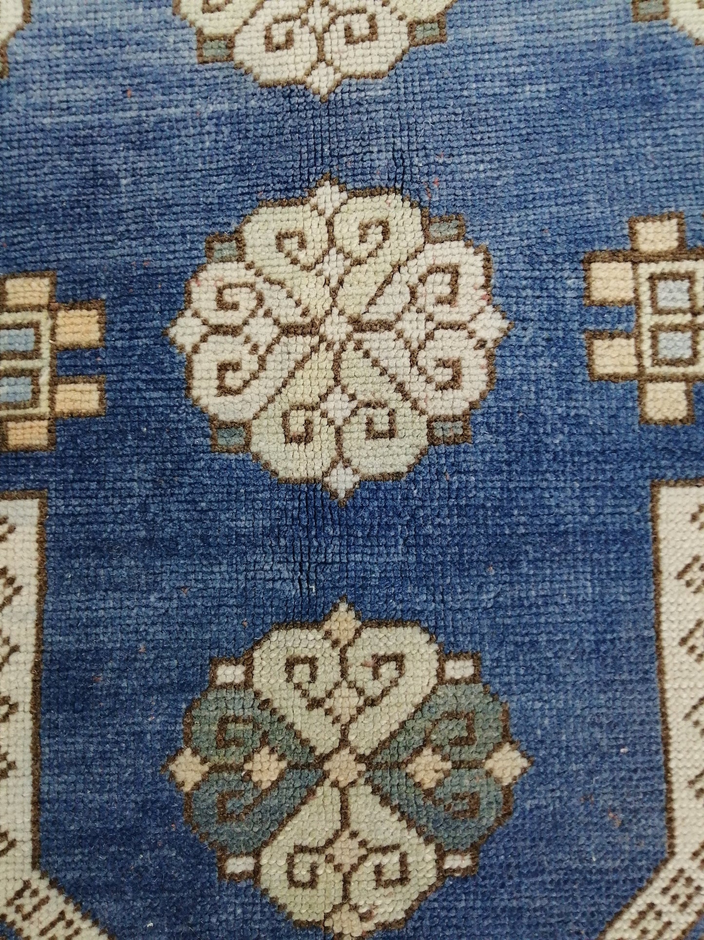 Blue Rug 8.2 x 5.8 Vintage Oriental Rug, Oushak Rug, Rustic Rug, Bohemian Rug Turkish Rug, Farmhouse Rug, Vintage Rug, Wool rug Oriental Rug