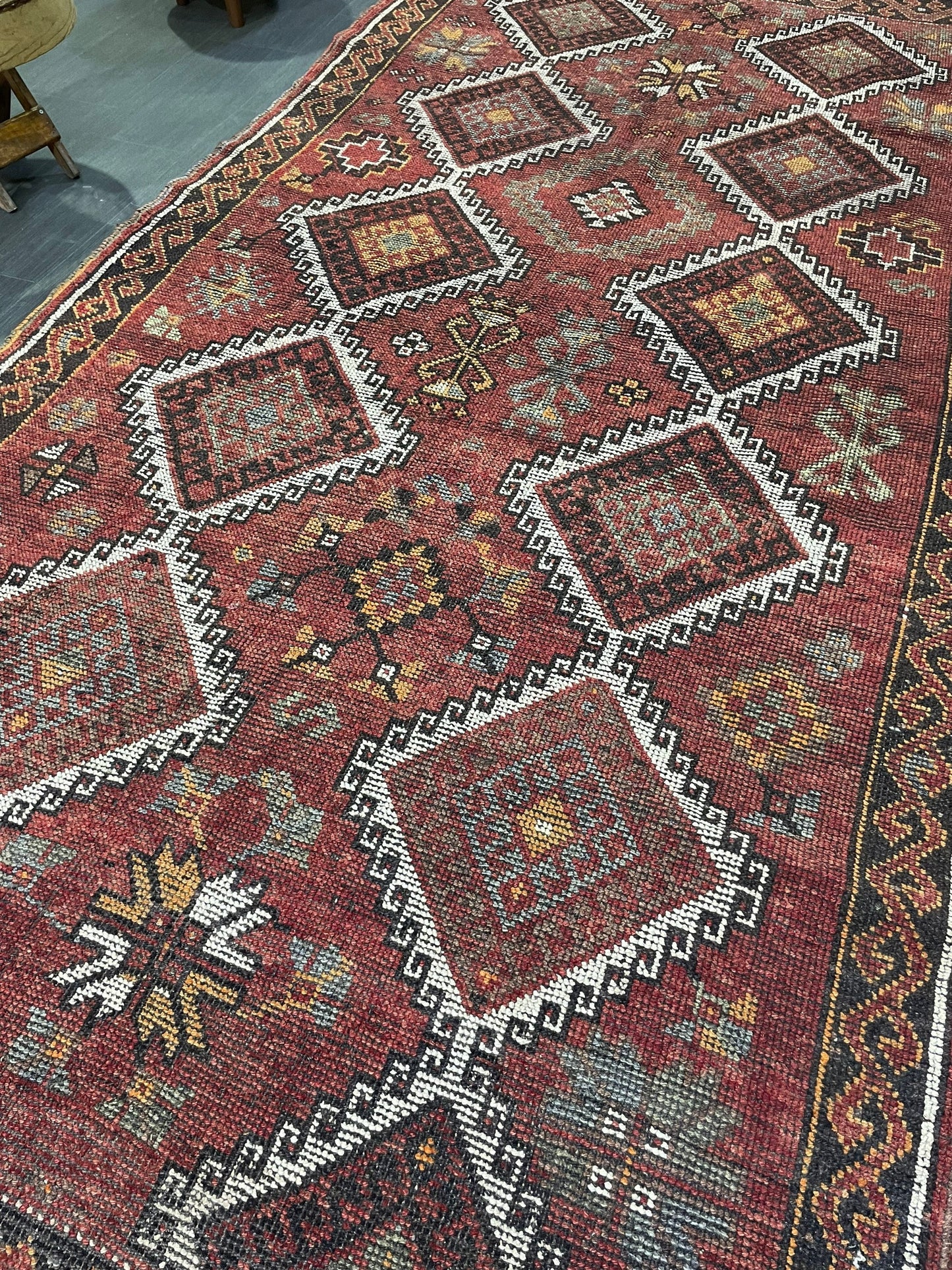Handmade Rug, Oushak 5.3 x 10.9 Rug, Rustic Rug, Turkish Rug, Farmhouse Rug, Vintage Rug, Wool rug Hand Knotted Rug