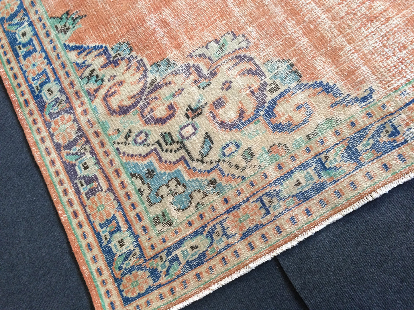 Vintage Rug Turkish Rug Oushak Rug Bohemian Rug Living Room Rug Wool Oushak Rug Hand Made Rug
