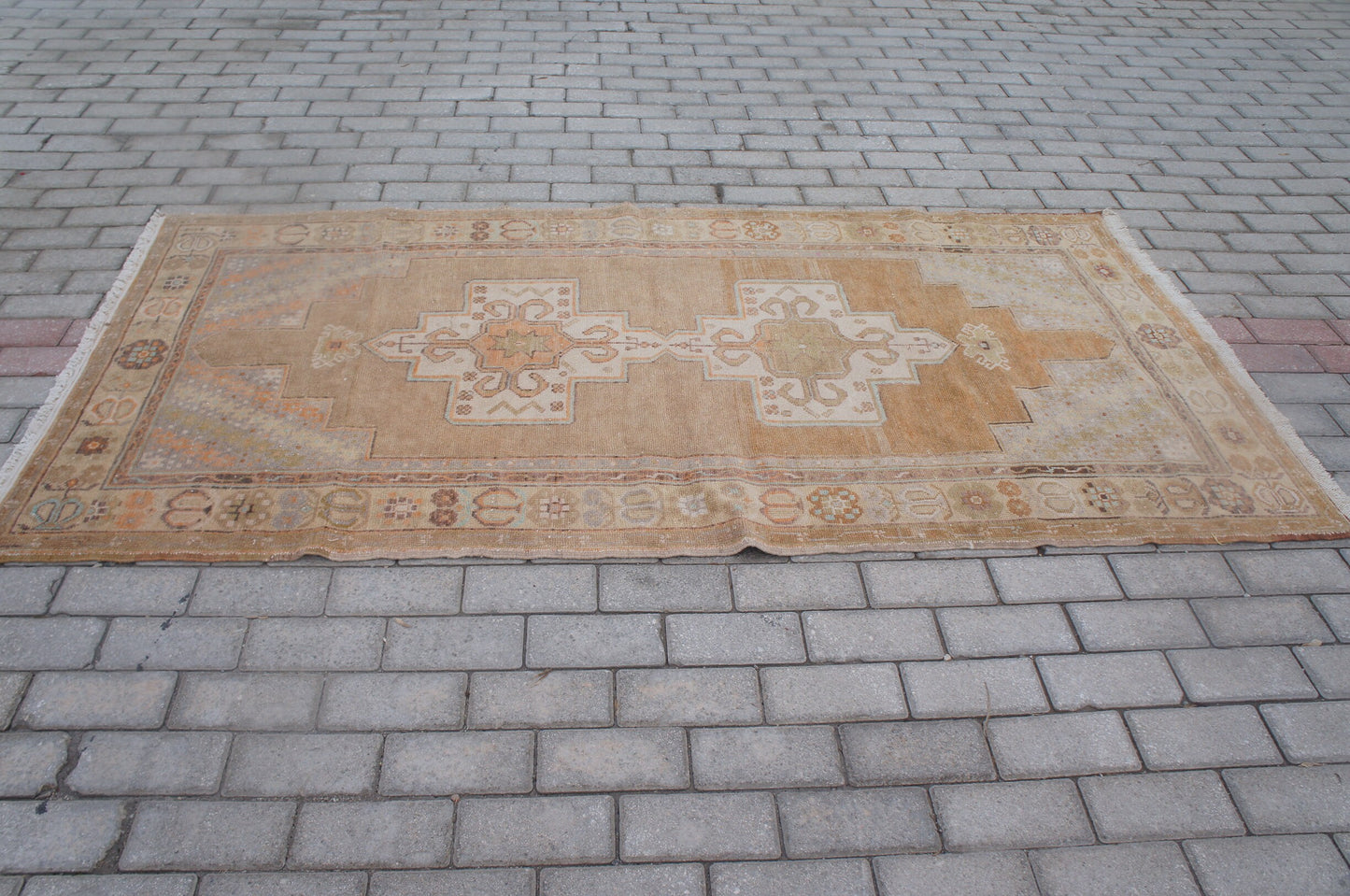 GOLDEN ROD Turkish Rug , VINTAGE Rug, Eclectic Rug, Rustic Rug,Boho Rug, Turkish Rug Farmhouse Rug, Vintage Rug Wool Rug