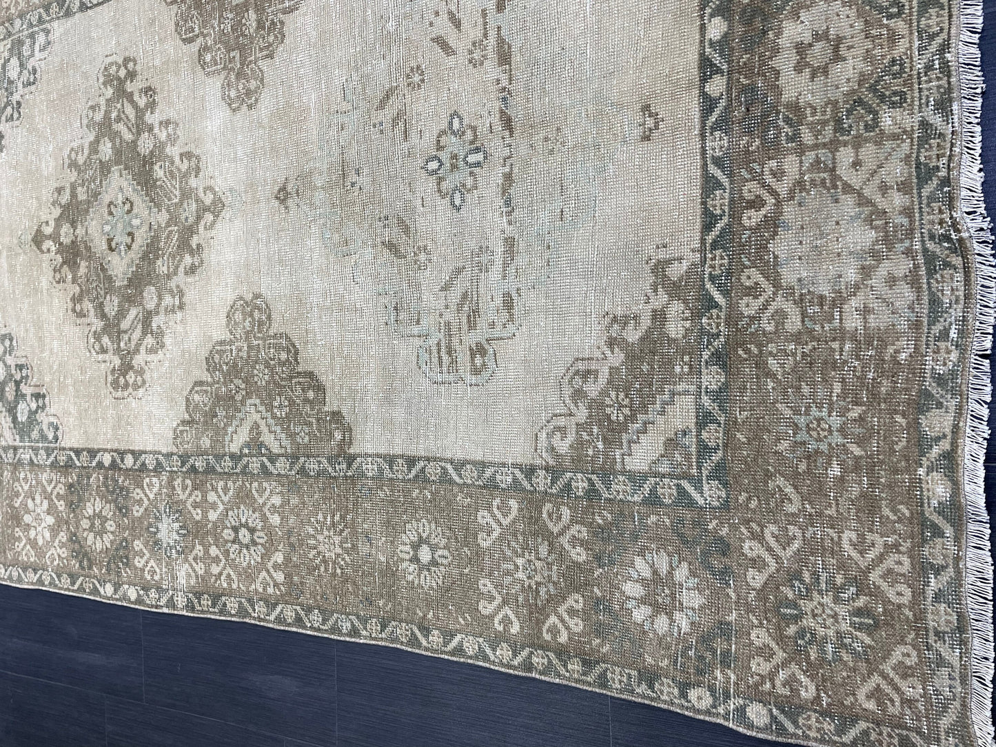 Handmade 5 x 12.4 Runner Rug, Oushak Runner Rug, Turkish Runner Rug, Hand Knotted Runner Rug, Hallway Runner Rug Kitchen Runner Wool Runner