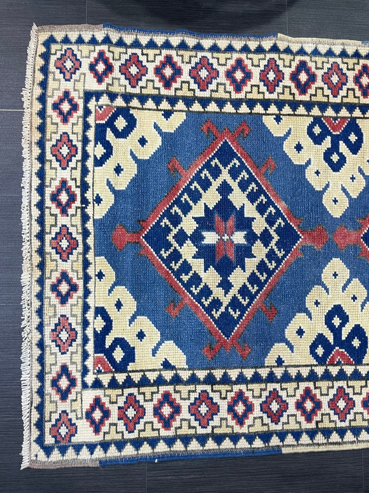 TURKISH Rug, Vintage Wool 3.3 x 4.9 Rug, Oushak Rug, Hand Knotted Rug, Anatolian Rug, Persian 100% Wool Rug, Handmade Rug