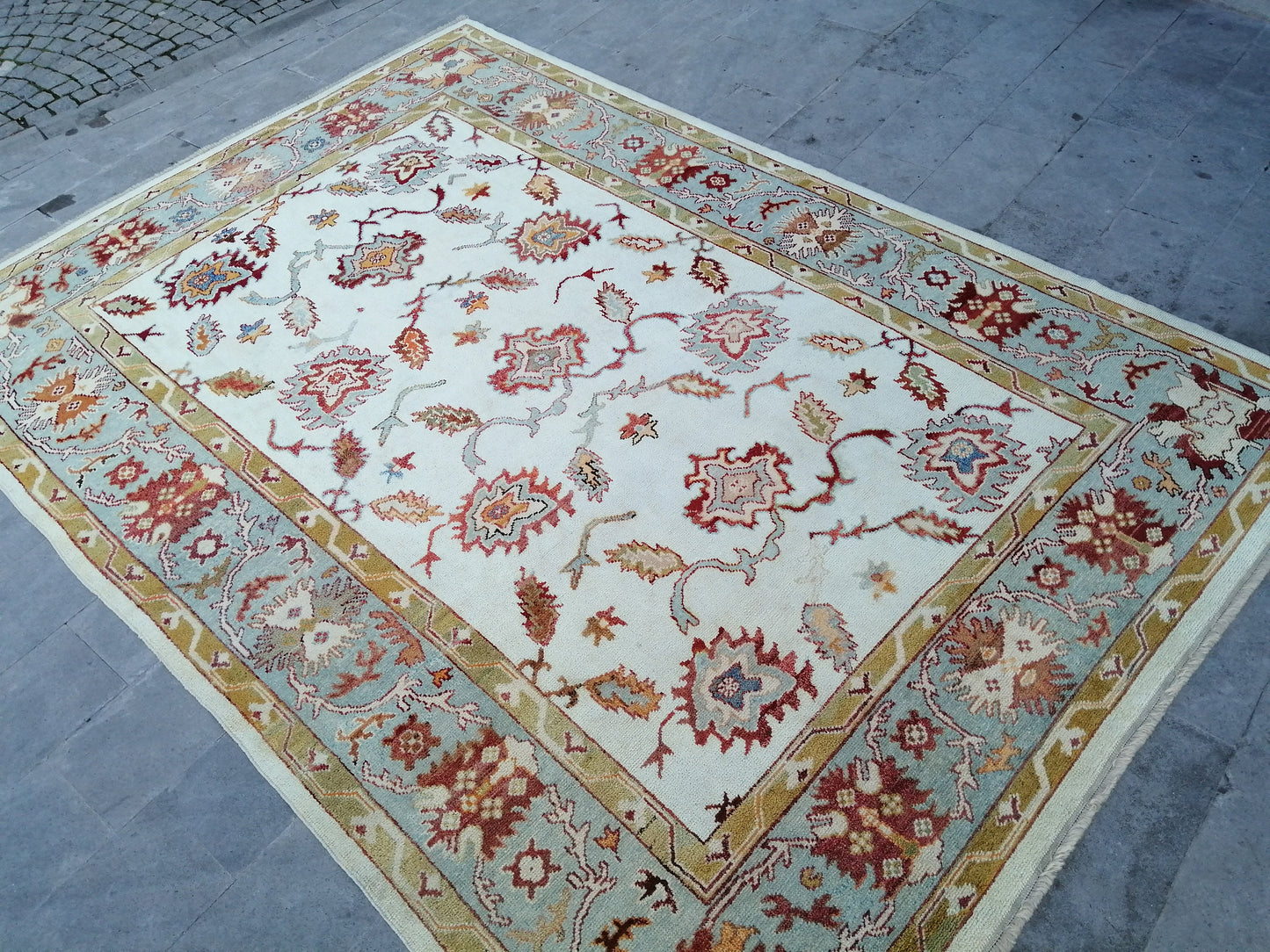 9 x 12.7 OUSHAK RUG, TURKISH Oushak Rug, Quality Wool Oushak Rug, Rug, Wool Oushak Rug Hand Made Rugs Made In Turkey Oushak Rug 8x12 9x13