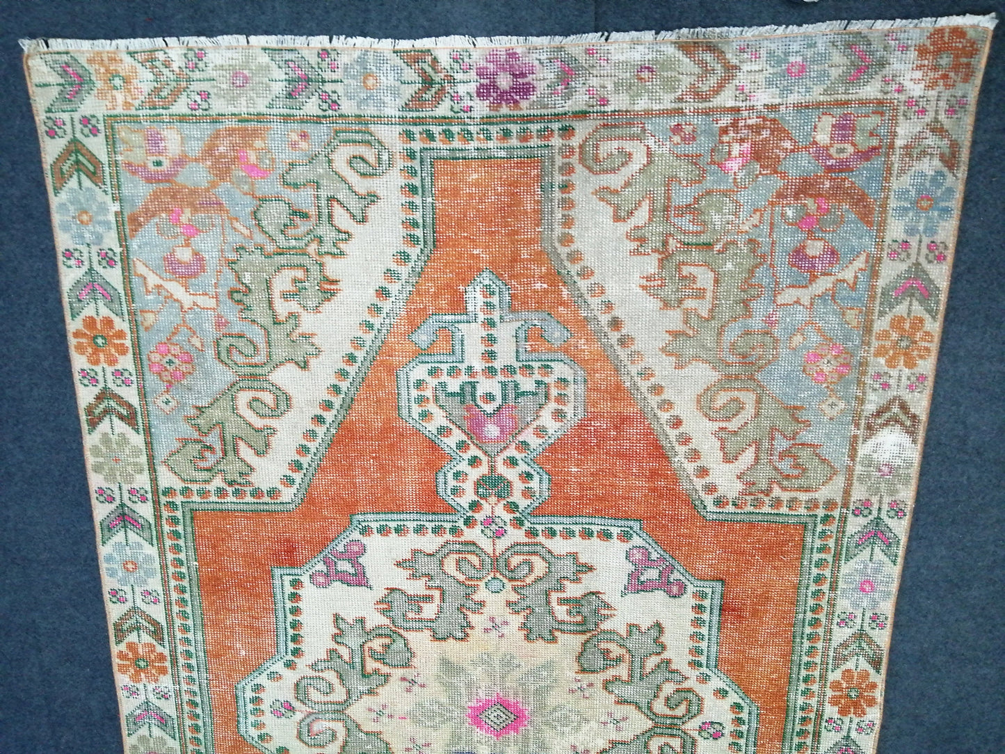 7.3 X 4.5 Rugs, Hand Made Rug, Oushak Rug, Rustic Rug, Bohemian Rug, Rug Runner, Turkish Rug, Farmhouse Rug, Vintage Rug, Wool rug
