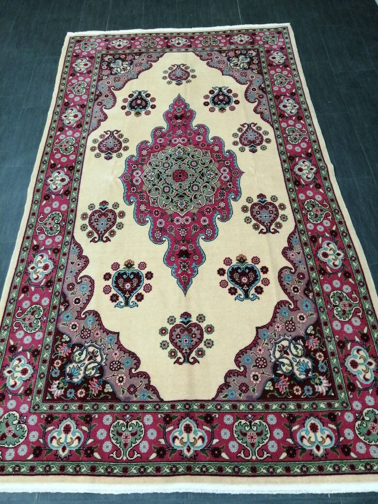 Quality Vintage Rug 5x9 Vintage Rug Turkish Rug Oushak Rug Turkish Oushak Rug, Oushak Rug, Wool Rug Fine Hand Knotted Rug