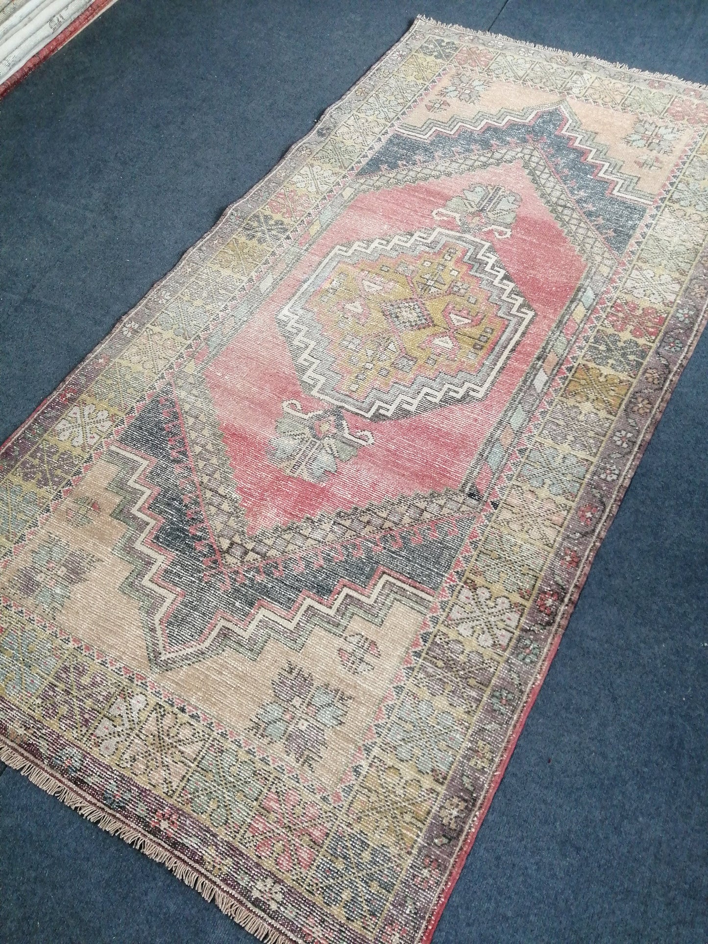 6.10 X 4 Muted Oushak Runner Rug Turkish Runner Rug Vintage Runner Rug Hallway Runner Rug Kitchen Runner Rug Wool Runner Rug Oushak Rug