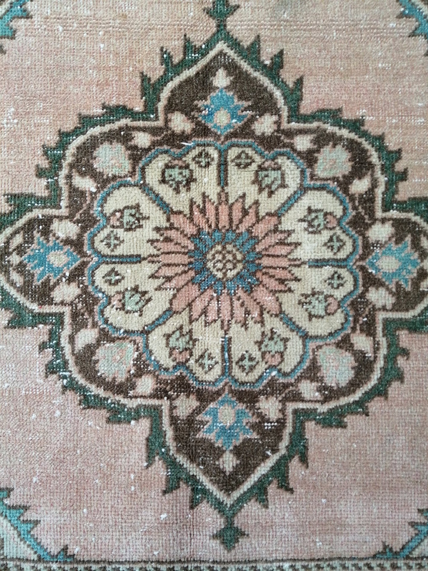 4.8 x 12.6 Oushak Runner Rug Turkish Runner Rug Vintage Runner Rug Hallway Runner Rug Kitchen Runner Rug Wool Runner Rug Wool Oriental Rug