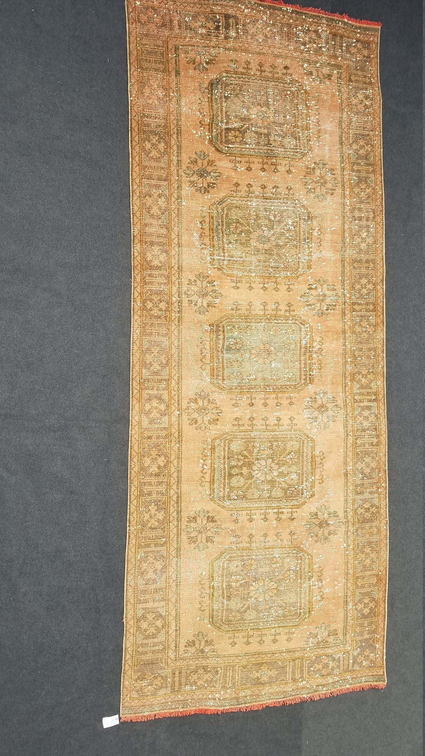 Oushak turkish rug, vintage rug, vintage oushak rug, vintage anatolian rug,unique hand made rug,kitchen rug 10'8x4'6