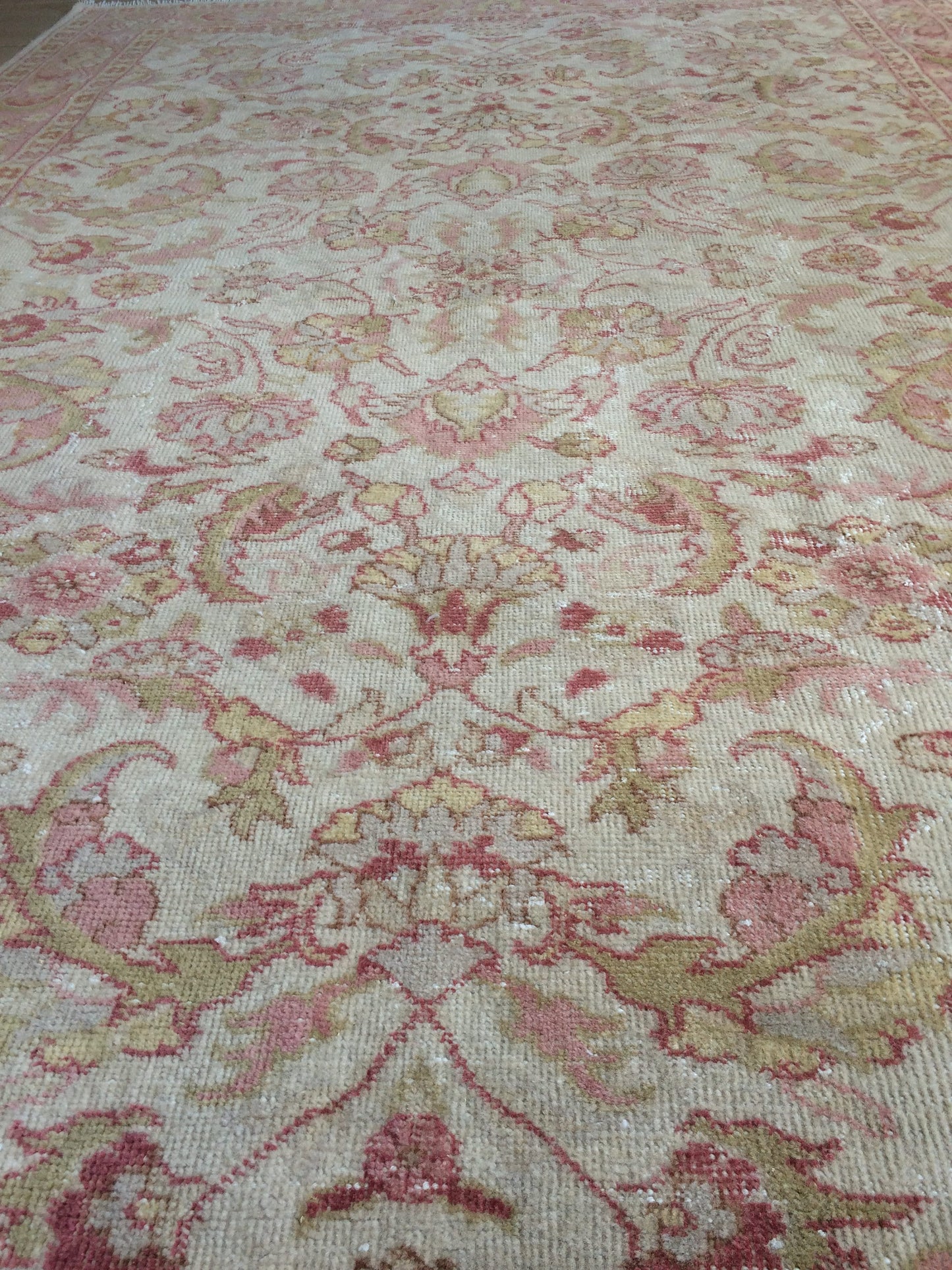 Vintage living room rug, wool pile RUGS, Pastel oushak rug , Turkish Oushak Rug, Vintage Rug, 8.3 x 5.3 Rug, Vintage Oushak Rug, 5x8 Rugs