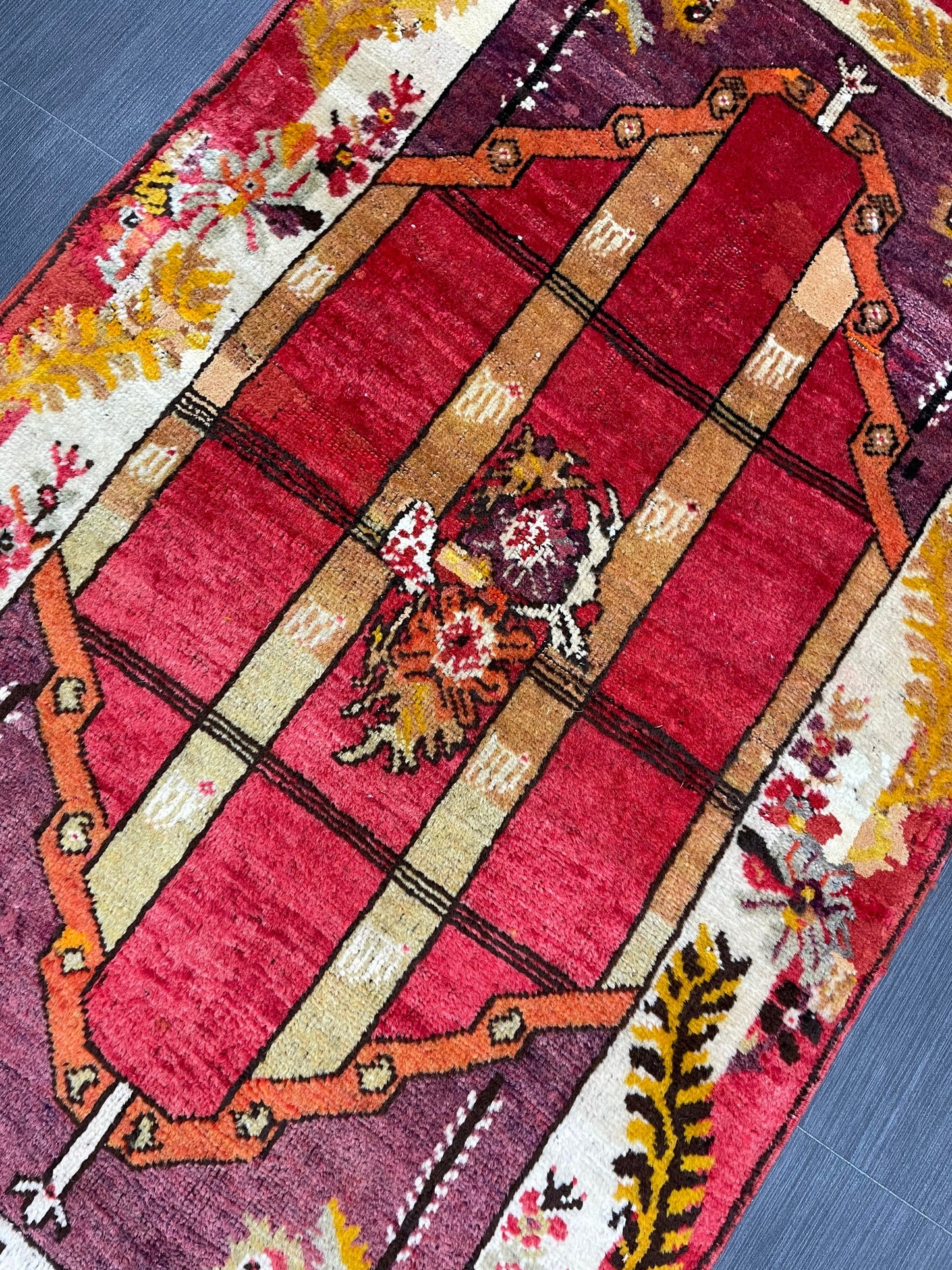 Antique Oriental RUG, Antique TURKISH 3.2 x 5.4 Rug, Vintage Persian Rug, Vintage Wool Hand Knotted Rug, Muted Handmade Rug