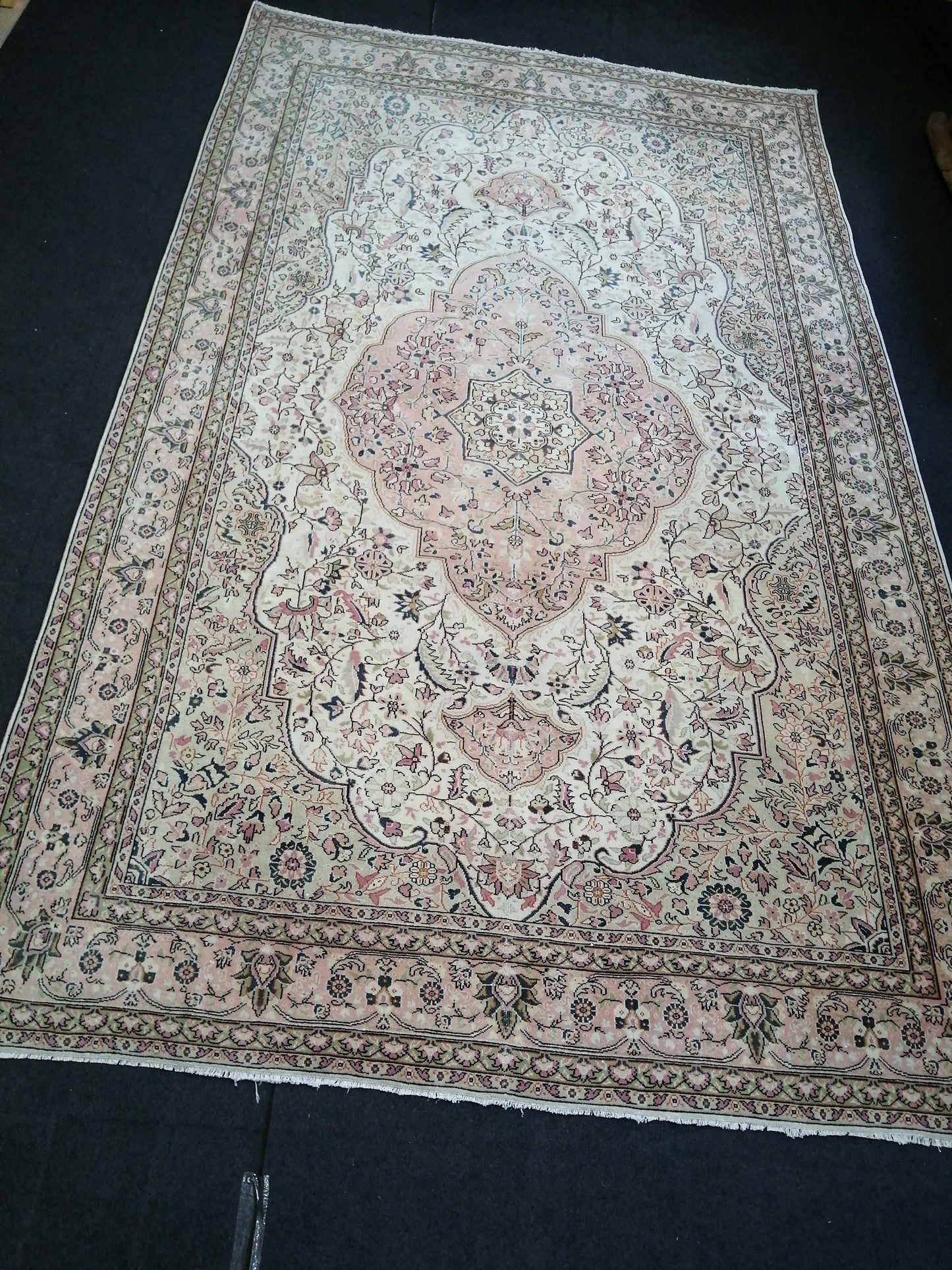 6.7 x 10.7 Large OUSHAK RUG TURKISH Oushak Rug Vintage Oushak quality Rug Vintage Runner Rug Wool Oushak Rug Hand Made Rugs Vintage Rug