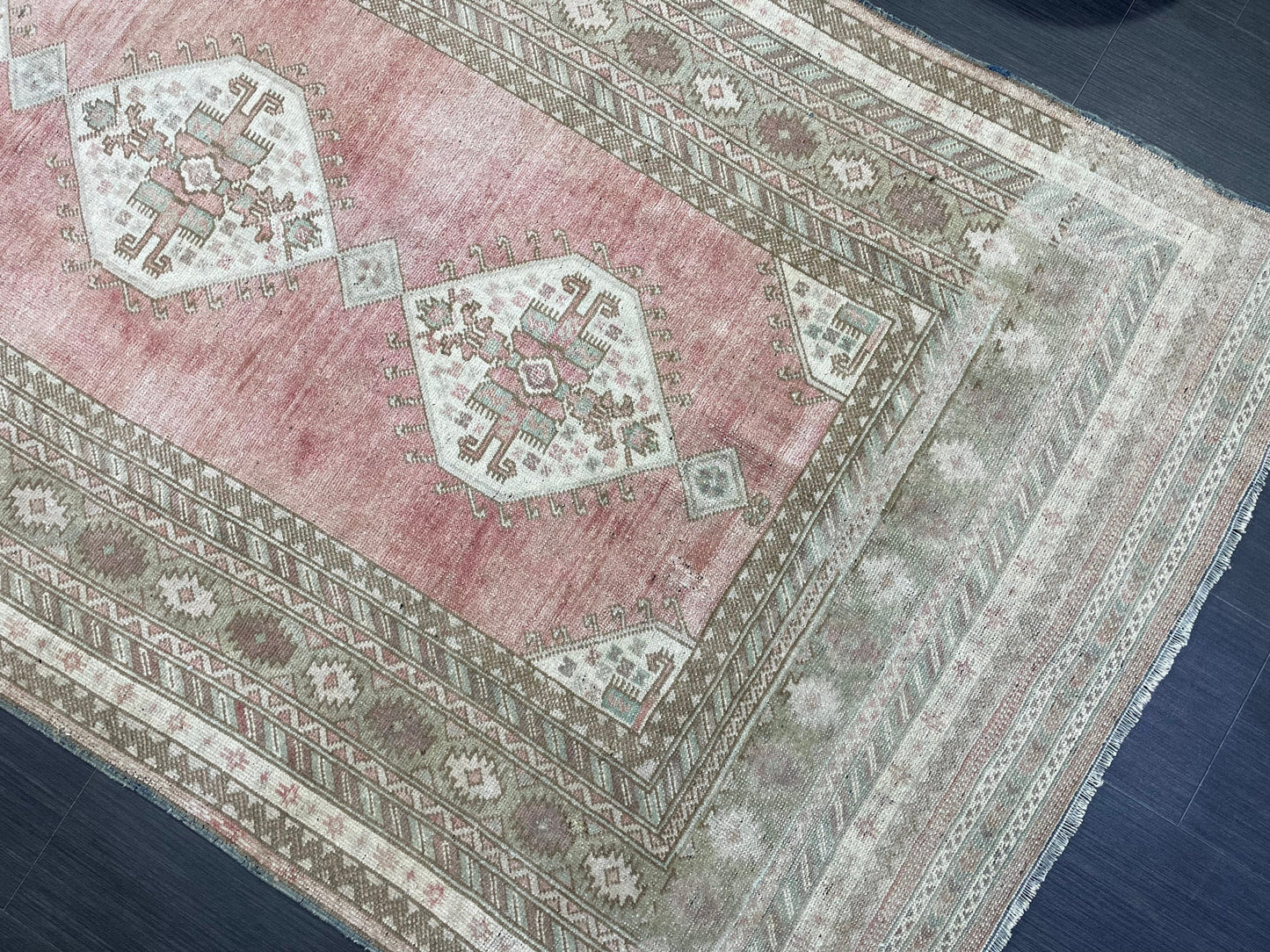 Vintage RUG, TURKISH 4.2 x 8.5 Rug, Vintage Handmade Rug, Wool Hand Knotted Rug, Hand Made Rug Quality Turkish Rug