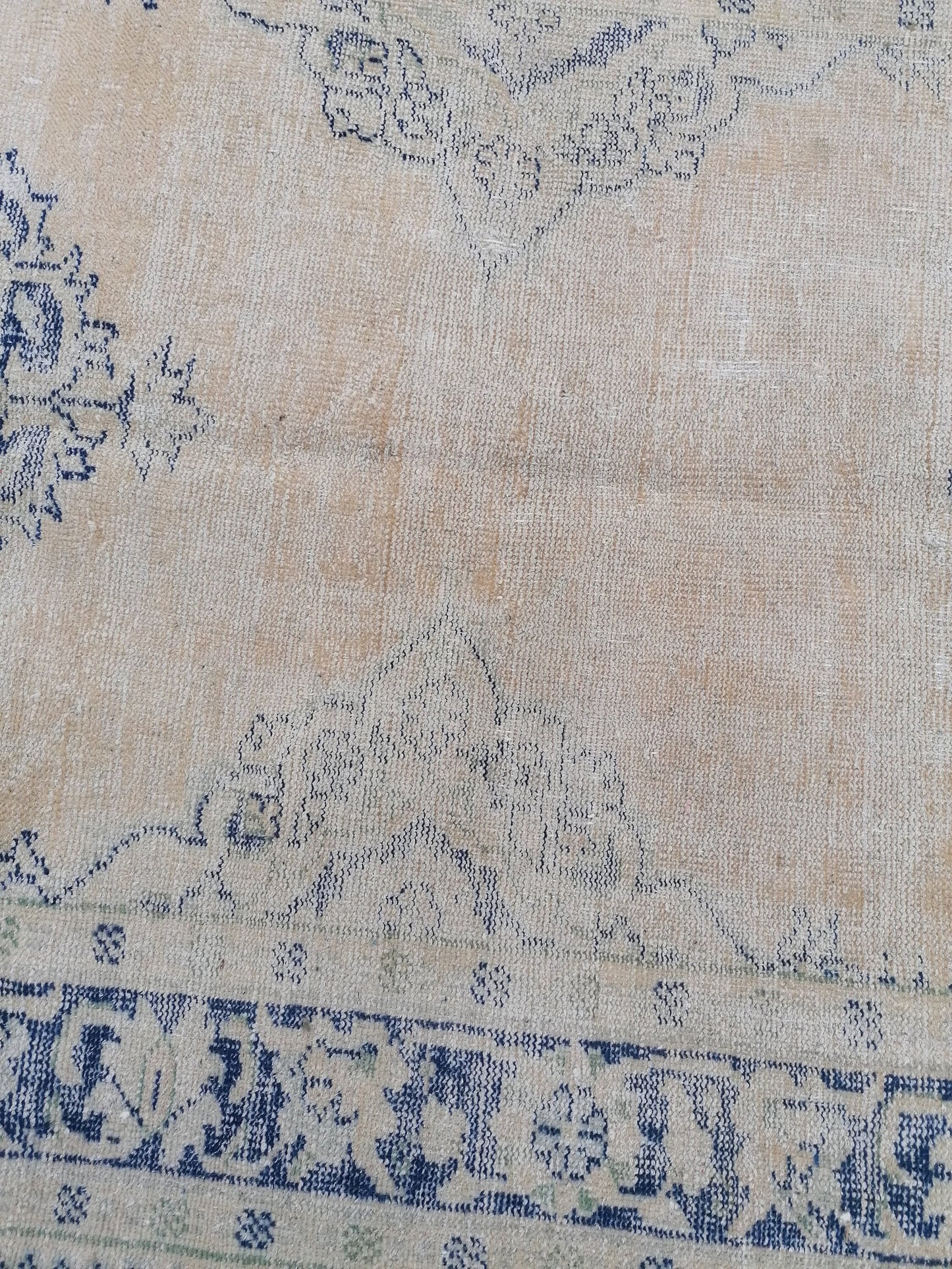 13x4'6 distressed antique oushak turkish runner, vintage runner turkish runner rug,kitchen runner rug, vintage rug,vintage anatolian runner