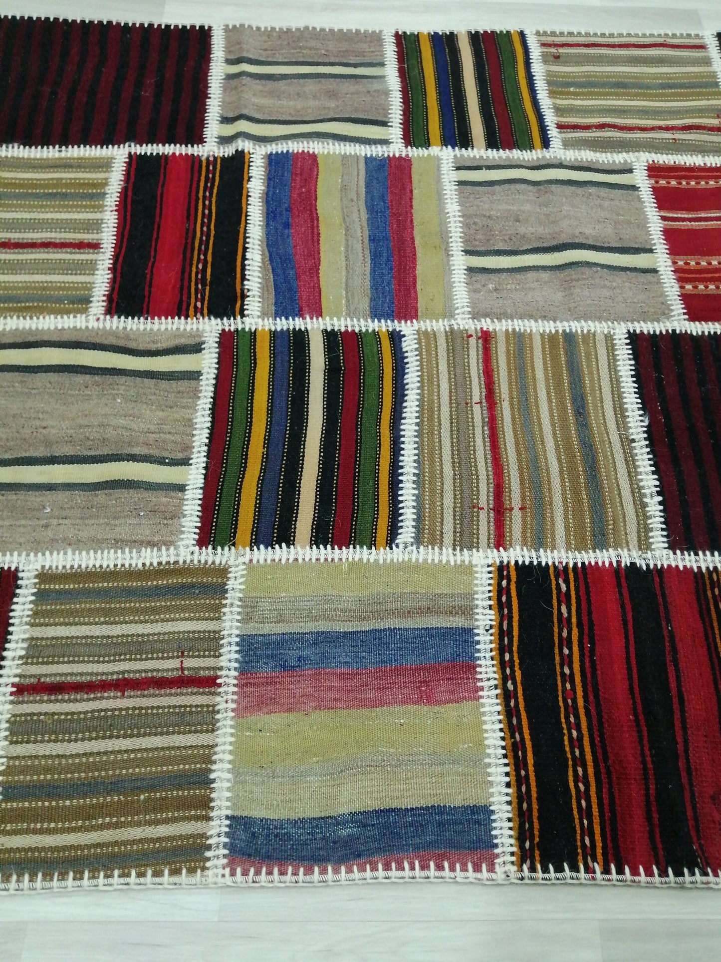 Patchwork Rugs, Hand Made Rug, Oushak Rug, Rustic Rug, Bohemian Rug, Rug Runner, Turkish Rug, Farmhouse Rug, Vintage Rug, Wool rug