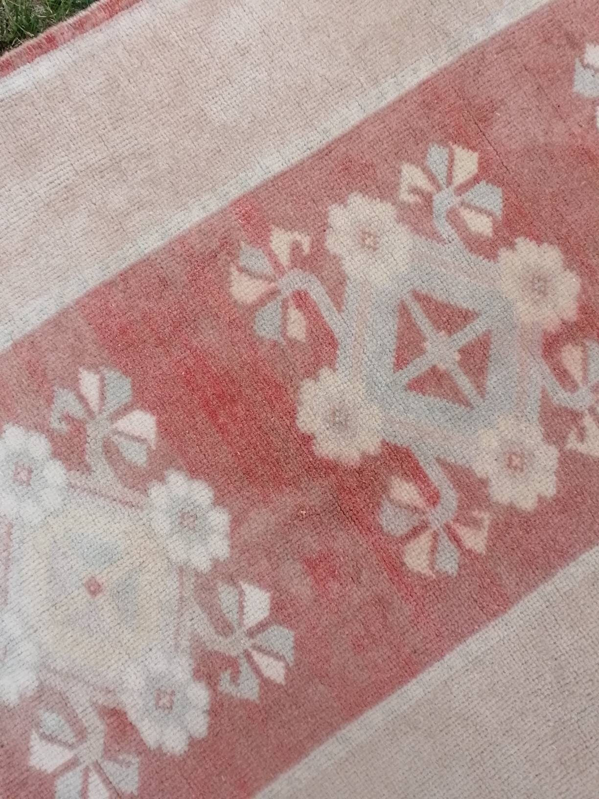 Hallway wool runner 2'5x8'9 turkish runner rug, vintage handmade runner rug, kitchen runner