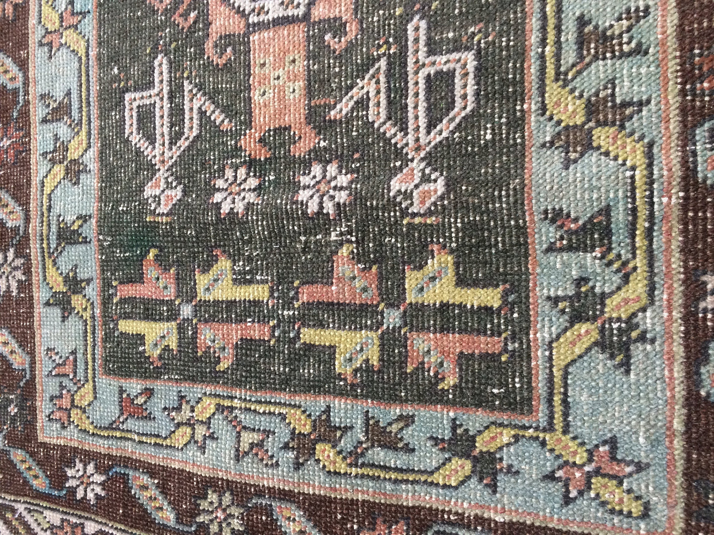 Persian RUG TURKISH Oushak Rug Vintage Rug Oushak Rugs Vintage Runner Rug Wool Oushak Rug Hand Made Rugs Vintage Turkish Rug