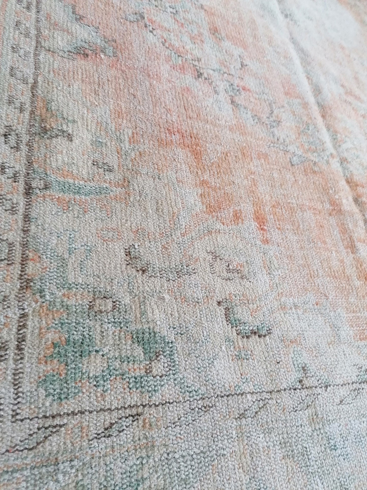 4x9 feet vintage rug,handmade kitchen area rug, antique rug, turkish bedroom rug, oushak rug